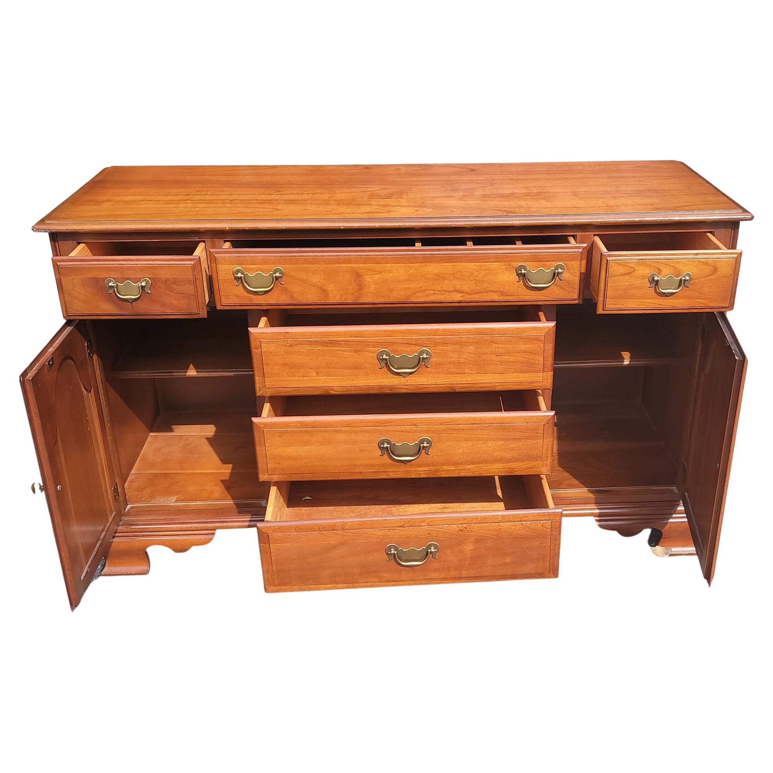 American Drew Federal Style Cherry Buffet In Good Condition In Germantown, MD