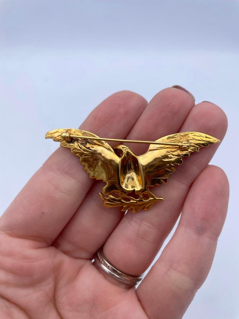 Retro American Eagle Brooch/Pin For Sale at 1stDibs