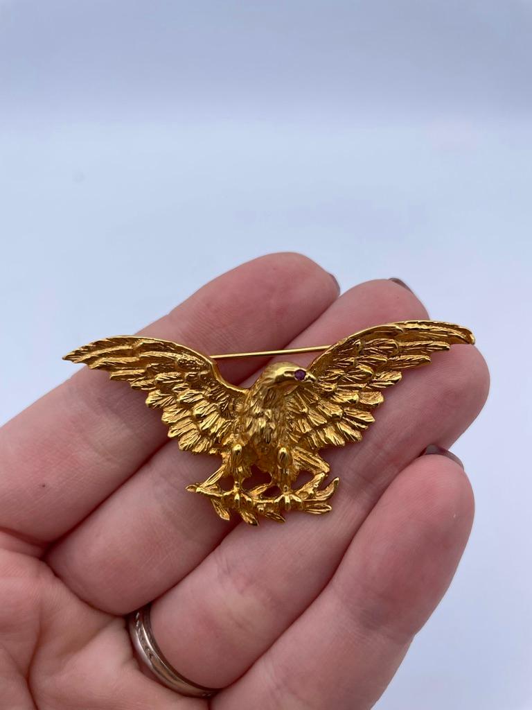 silver eagle pin