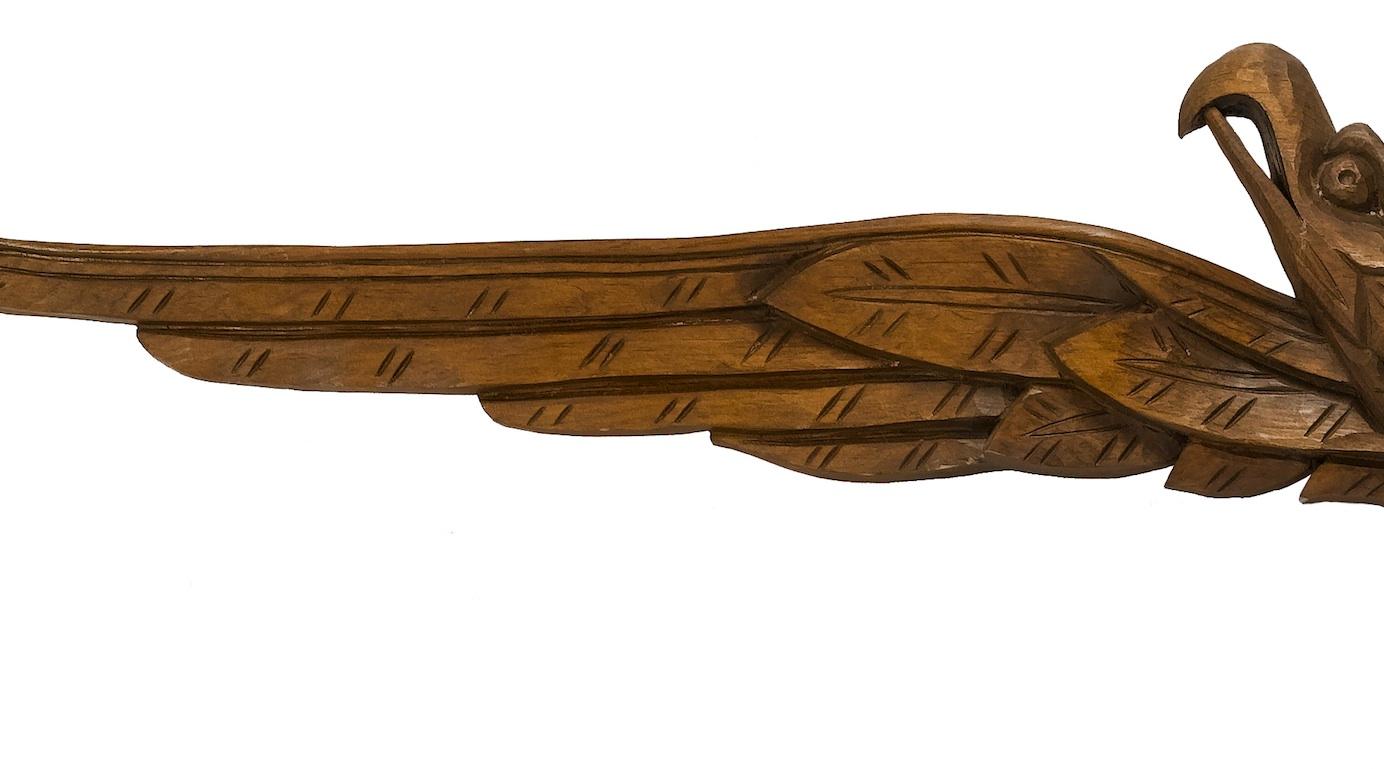 Beech Hand-Carved American Eagle, circa Early 20th Century