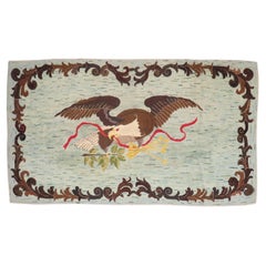 American Eagle Hooked Rug