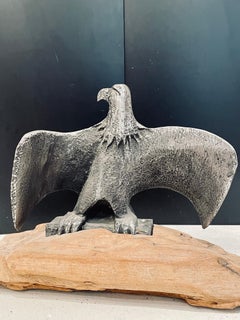 American Eagle Sculpture after Don Drumm Cast Aluminum