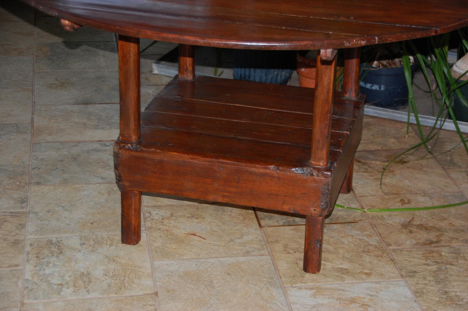 American Early 19th Century Metamorphic Country Table Chair In Good Condition For Sale In Wells, ME