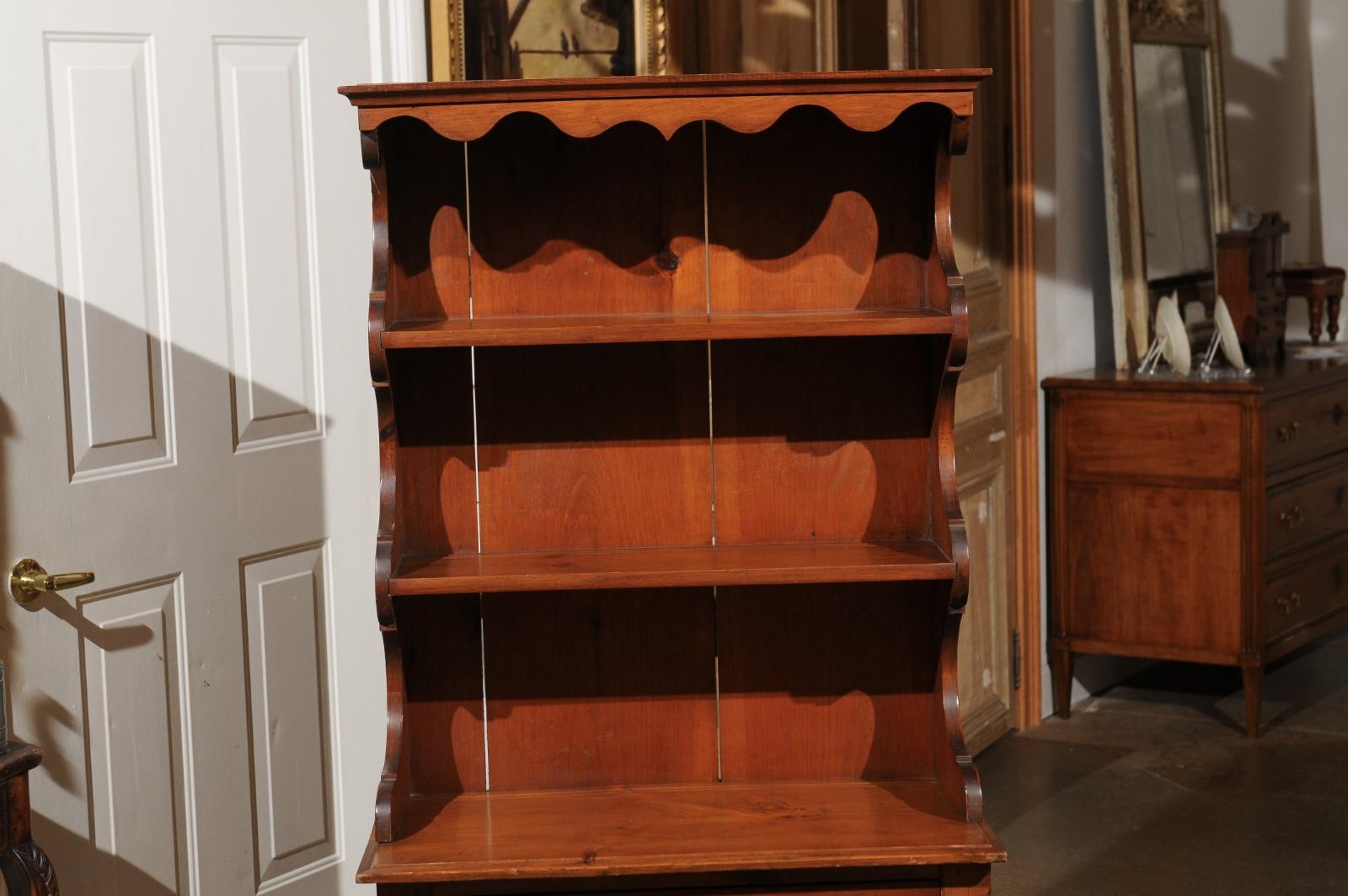 American Early 20th Century Cherry Bathroom with Shelves and