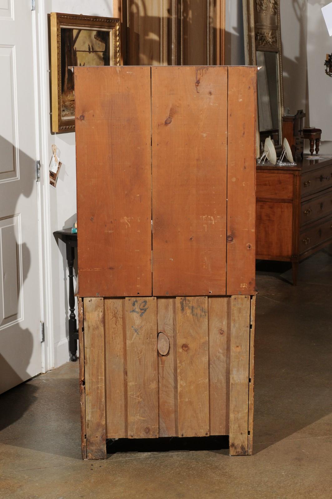 American Early 20th Century Cherry Bathroom with Shelves and