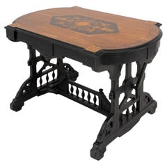 Mesa de centro con tapa de marquetería American Eastlake