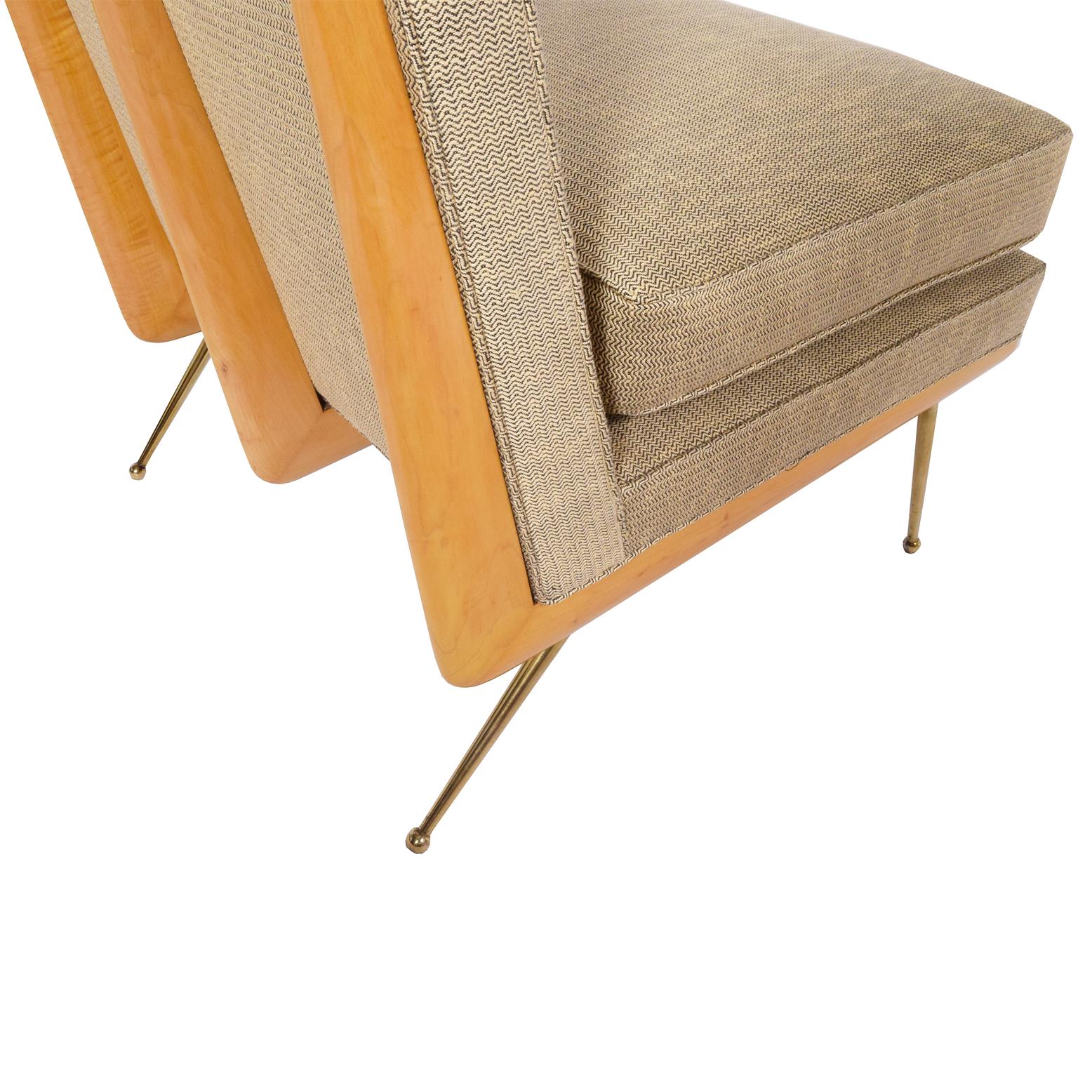 Mid-Century Modern American Easy Chair, Robinson-Johnson Inc., 1956 Style of Robsjohn Gibbings 
