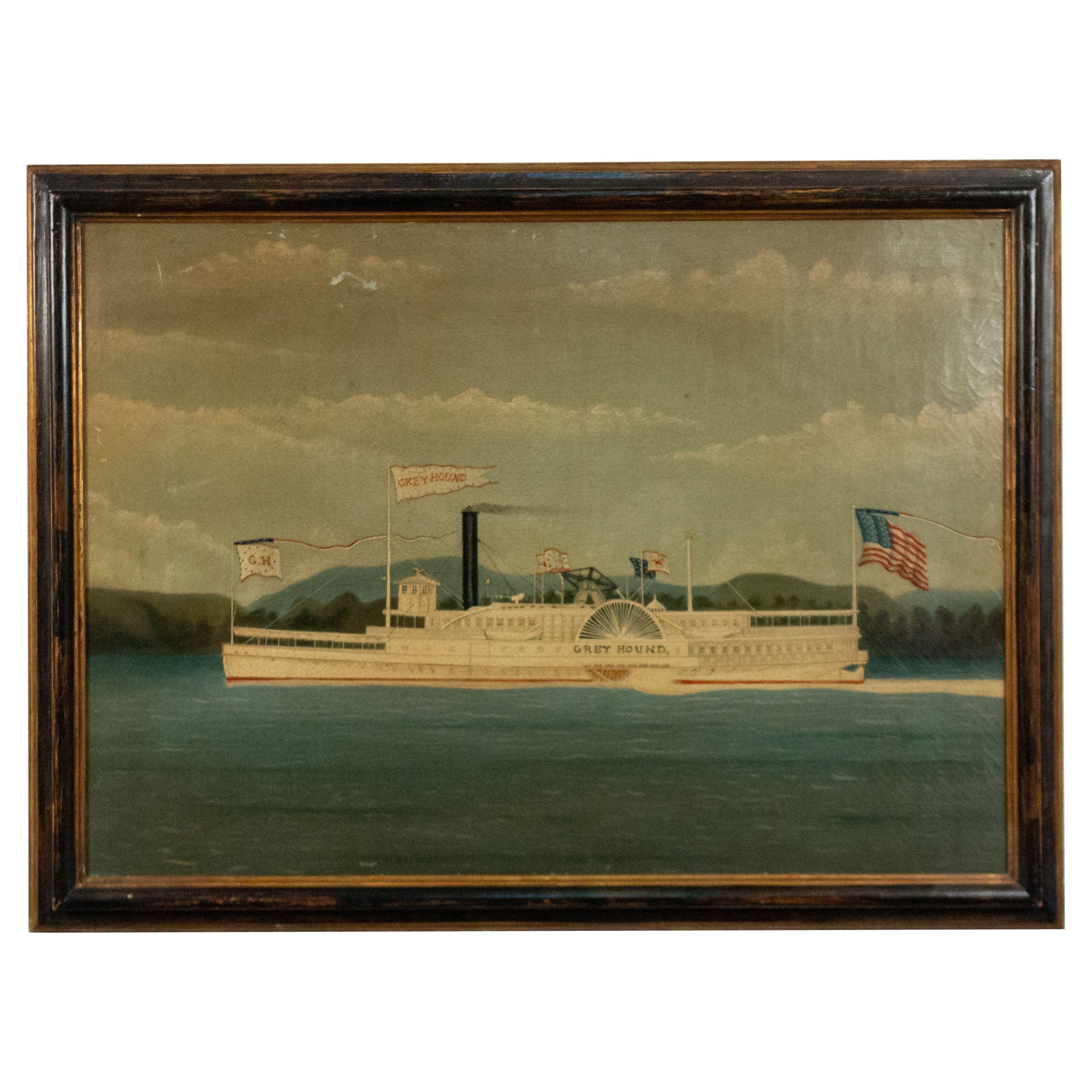 Amerikanisches Ebonisiertes Greyhound-Boot Bemalung