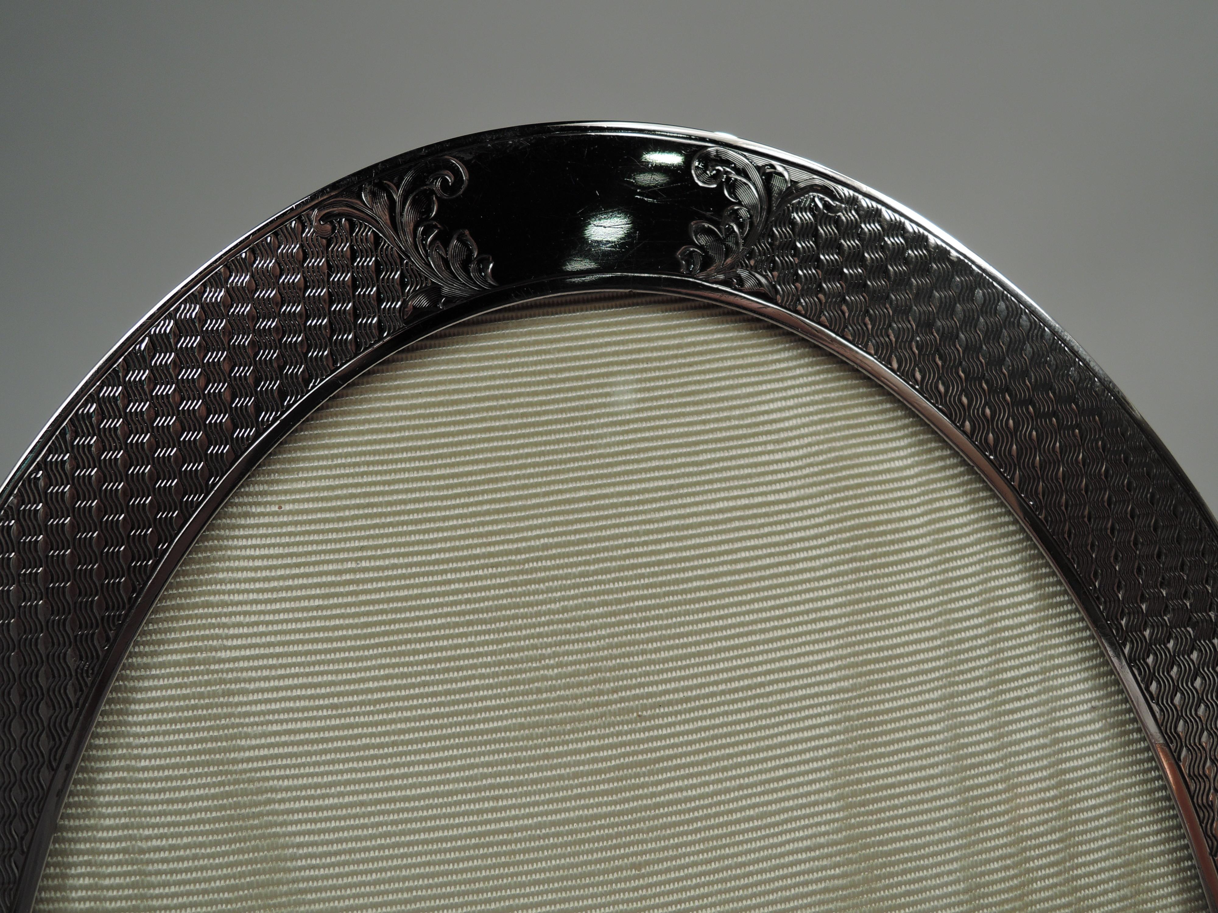 American Edwardian Classical Sterling Silver Oval Picture Frame For ...