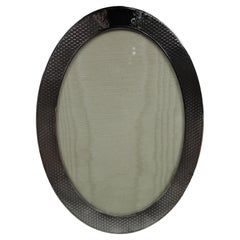 American Edwardian Classical Sterling Silver Oval Picture Frame