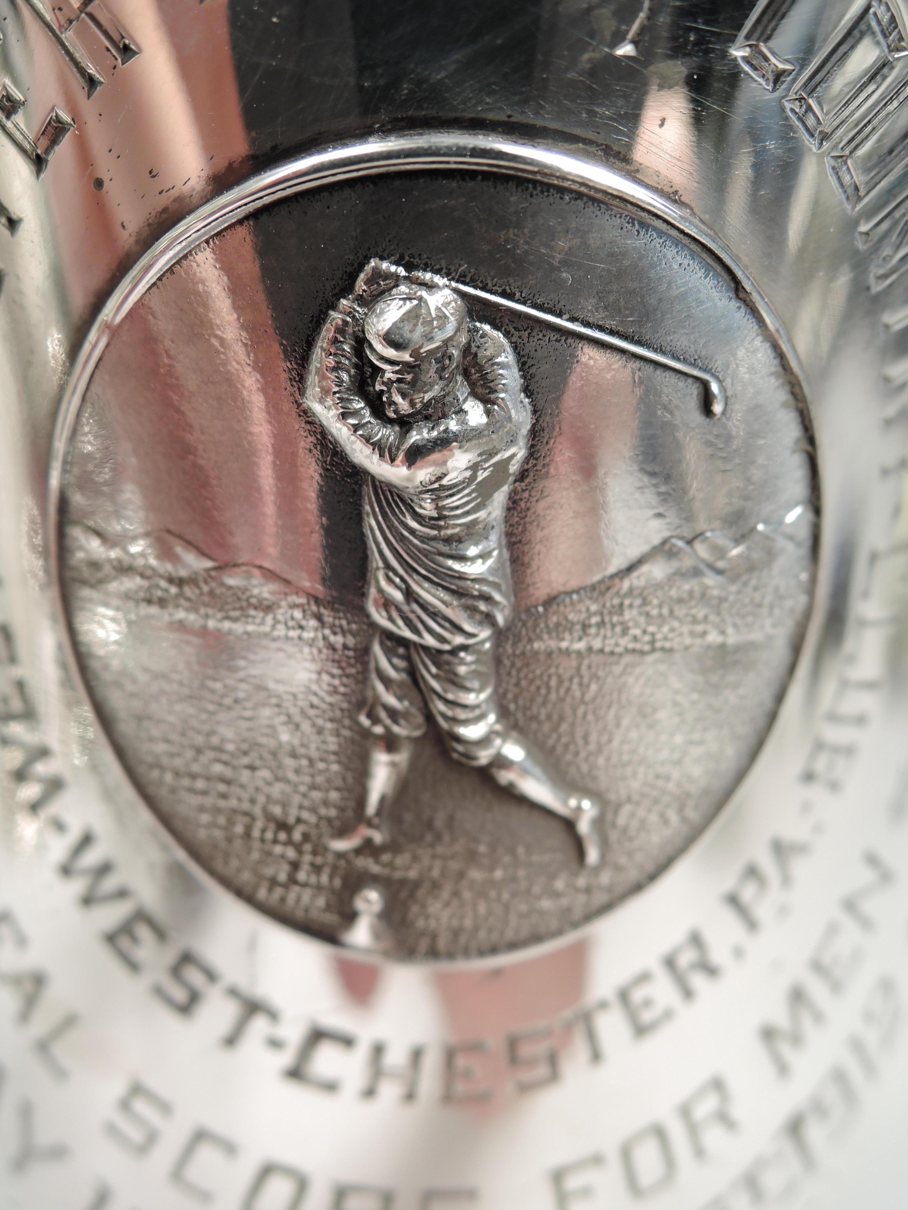 American Edwardian Horn-Handled Pennsylvania Golf Club Trophy Cup 1