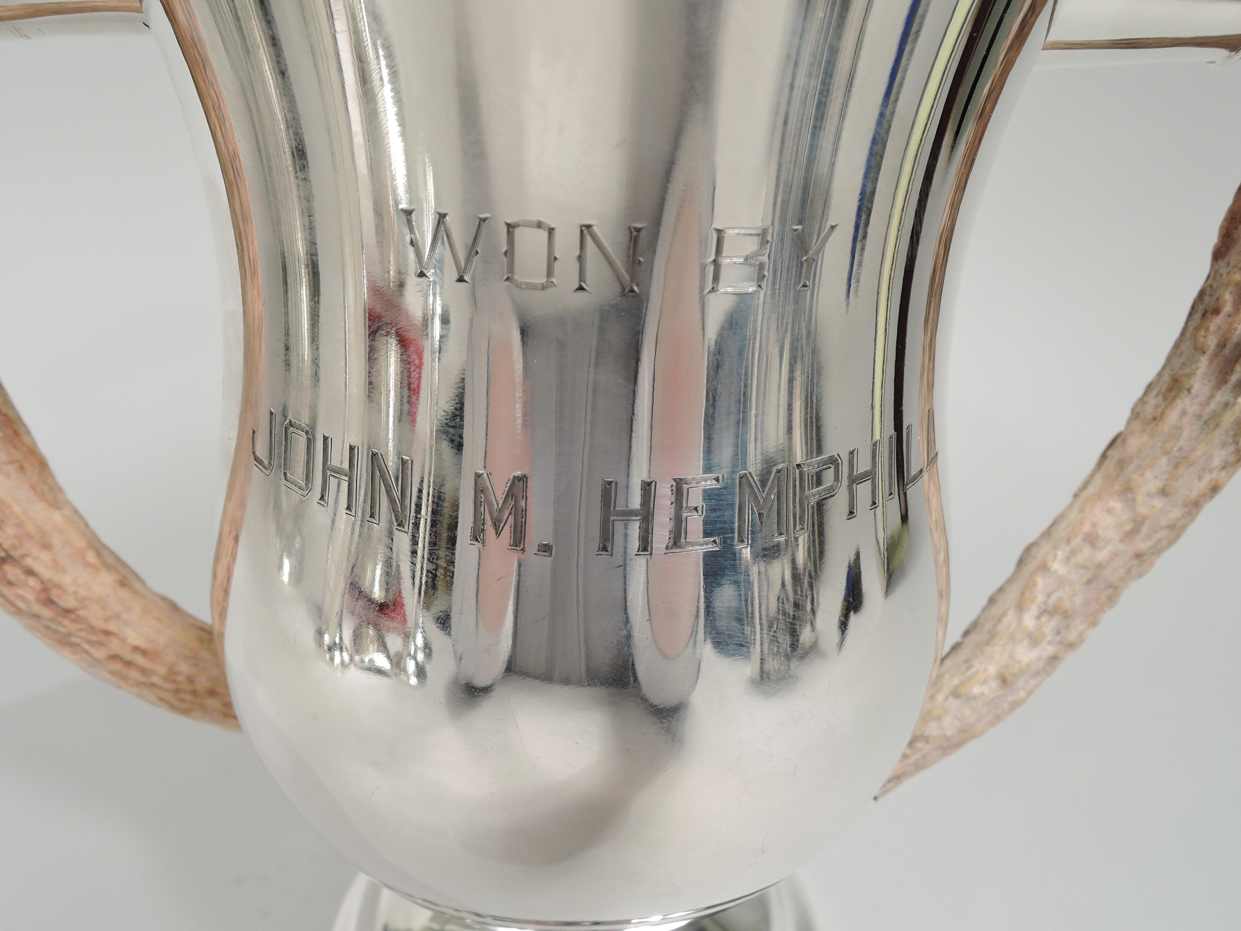 American Edwardian Horn-Handled Pennsylvania Golf Club Trophy Cup 2