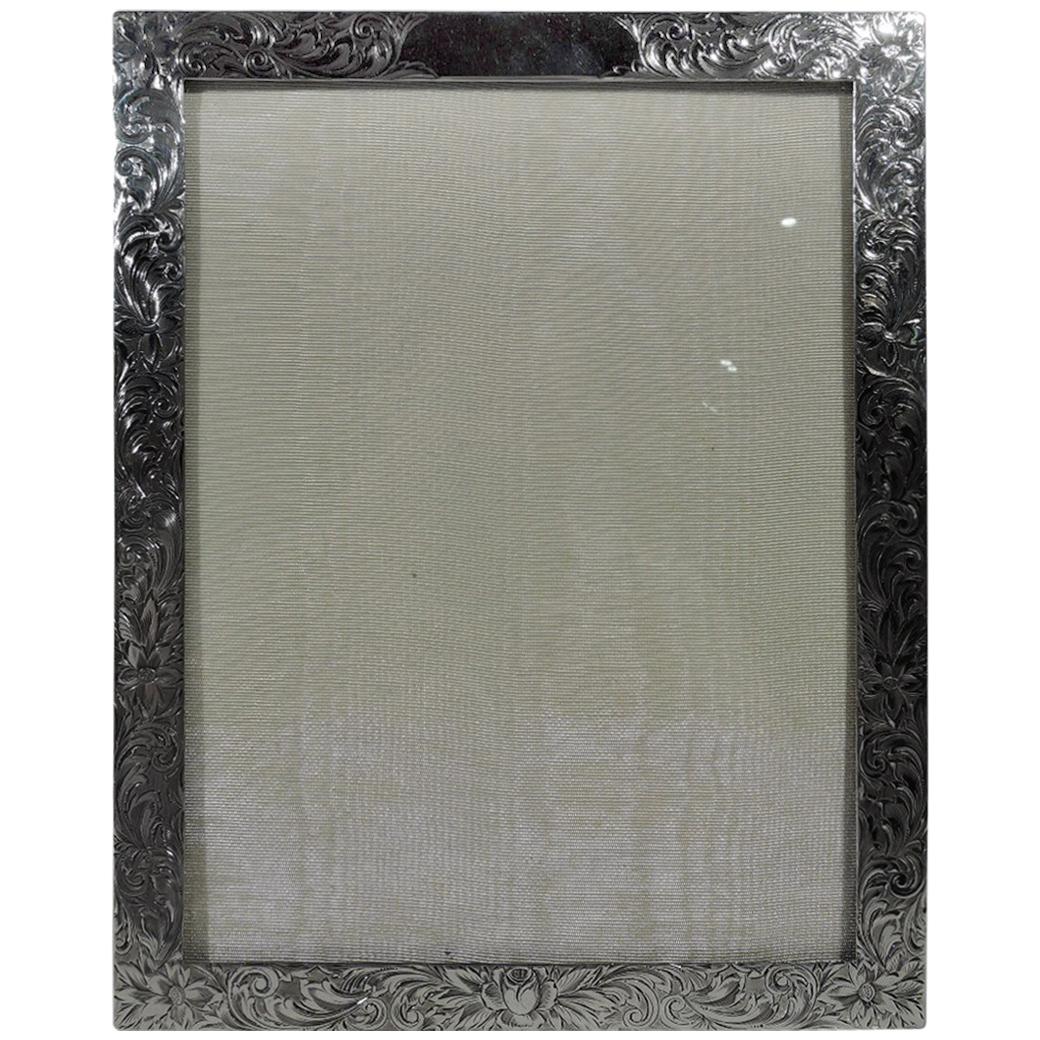 American Edwardian Sterling Silver Picture Frame