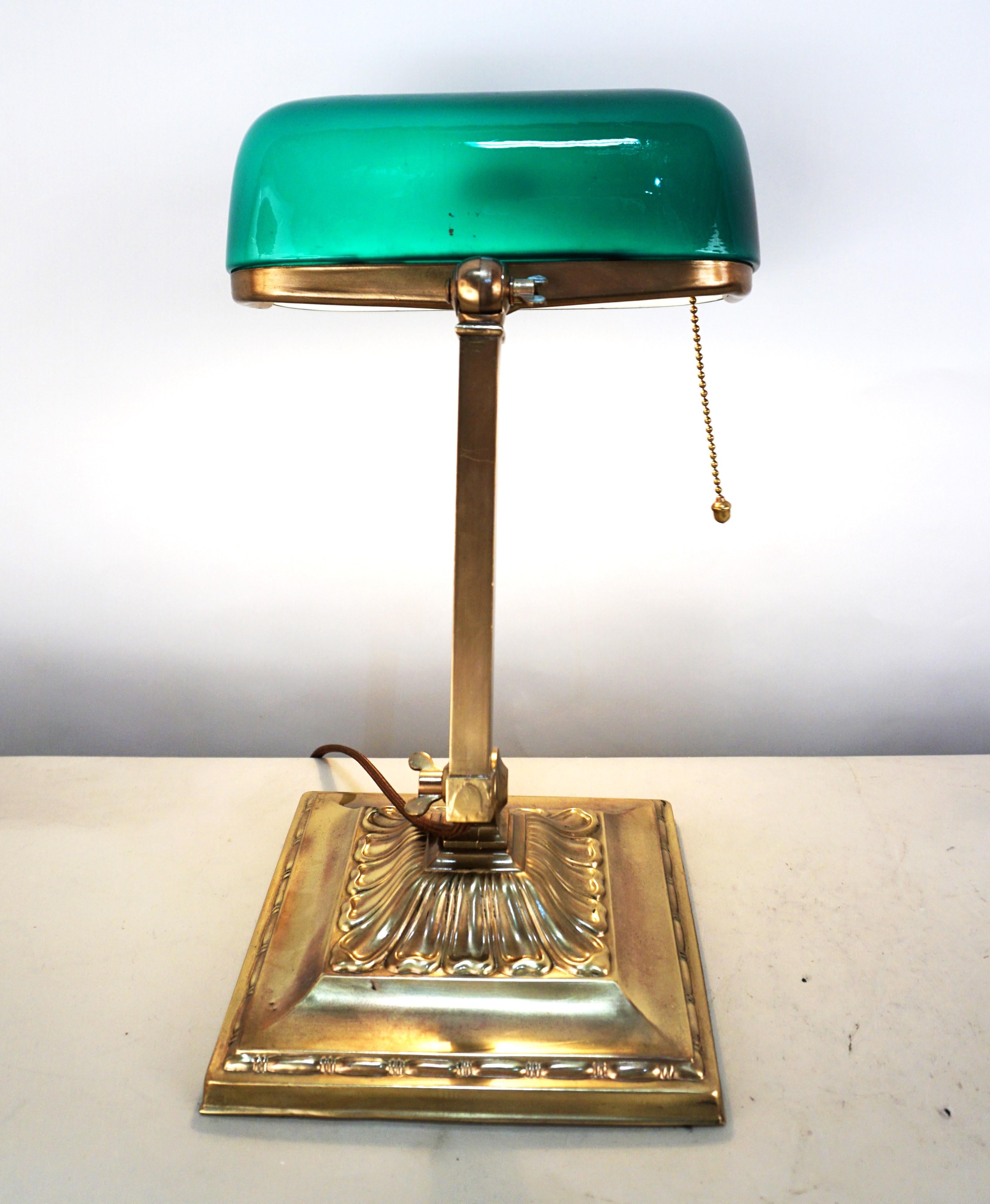 American Emeralite Bankers desk lamp 1