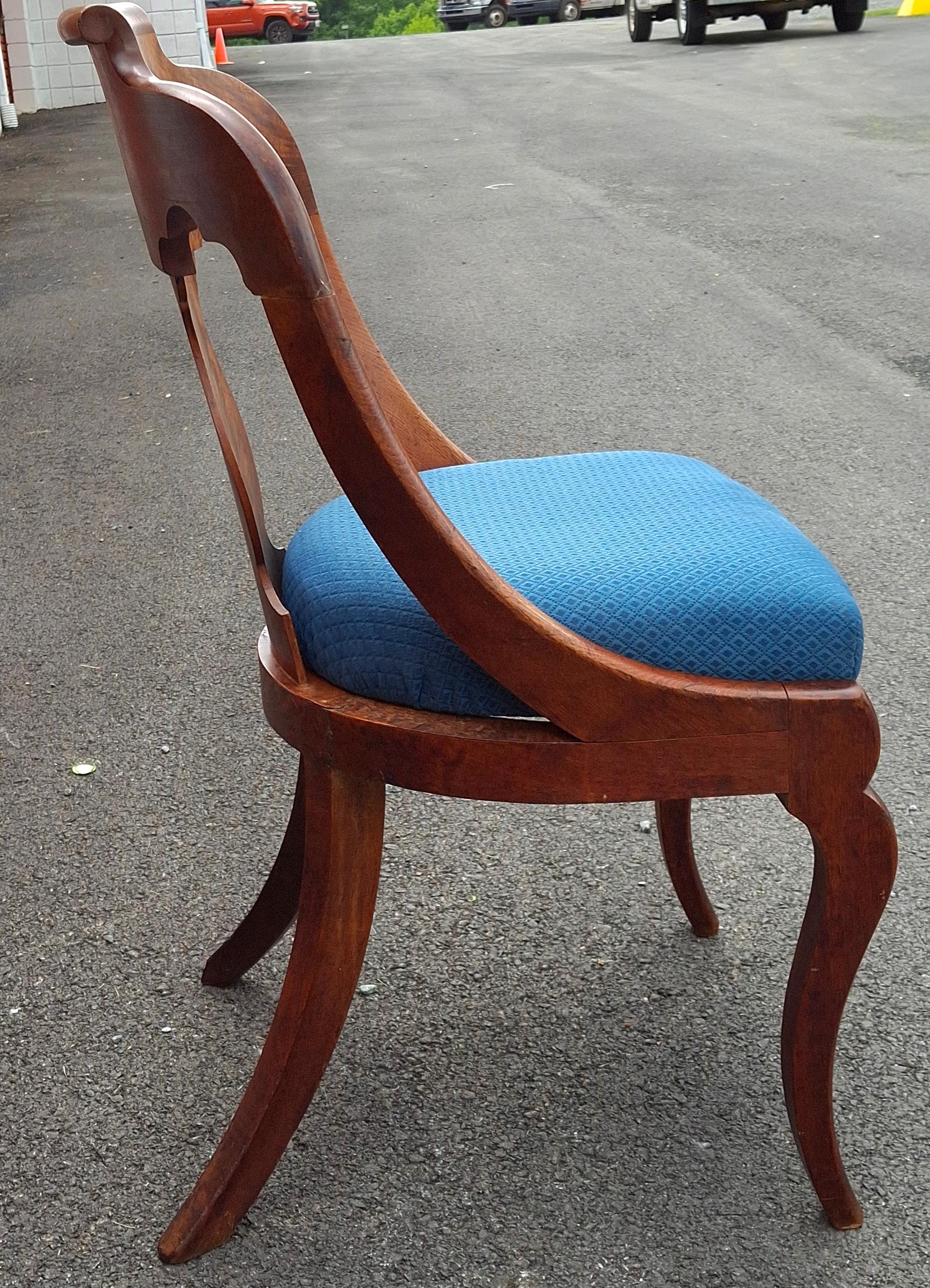 Chaise Girandole Empire américain en acajou de Boston, Circa 1860s en vente 4