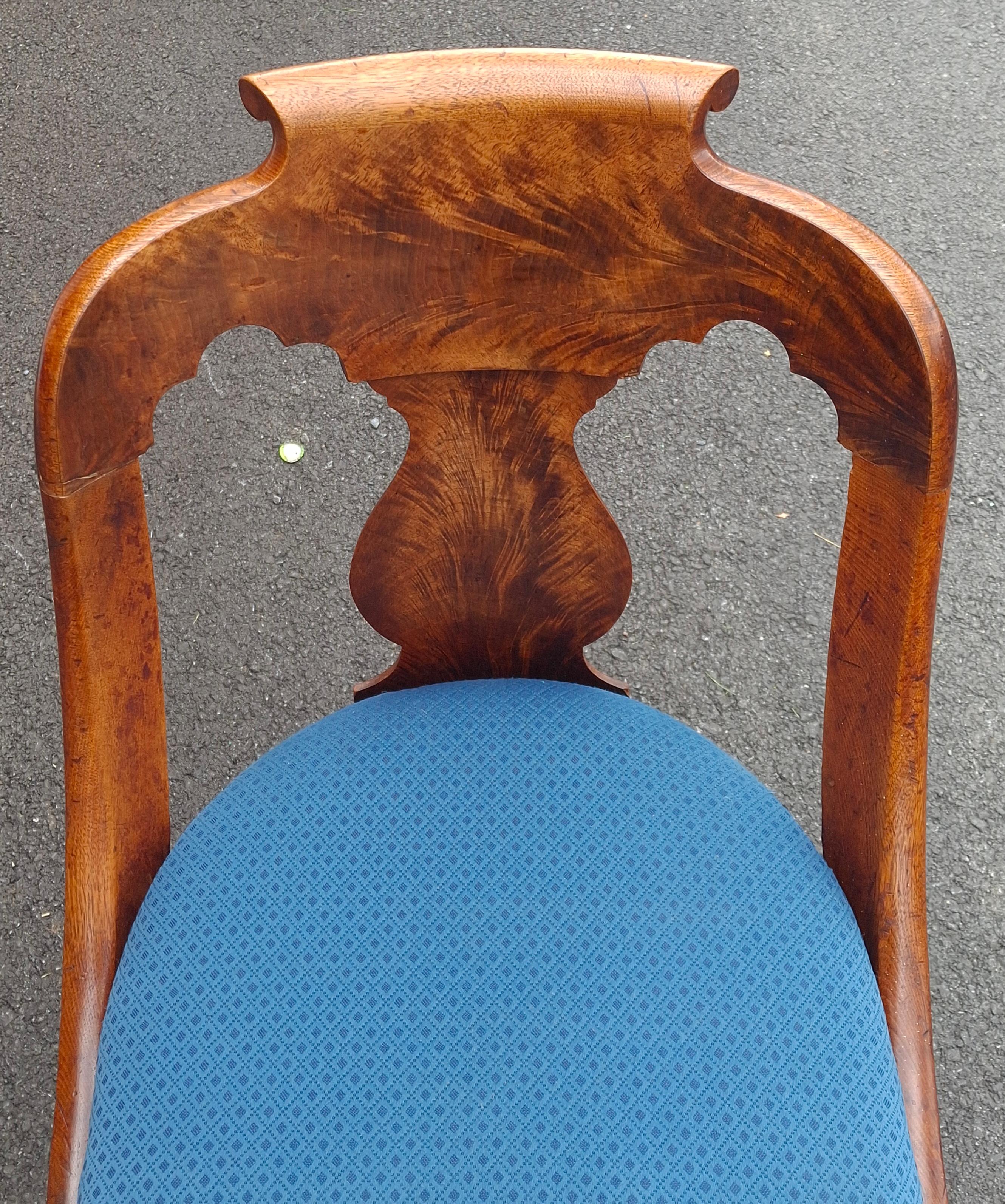 Chaise Girandole Empire américain en acajou de Boston, Circa 1860s Bon état - En vente à Germantown, MD