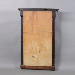 American Empire Carved Mahogany and Églomisé Eagle Trumeau Wall Mirror