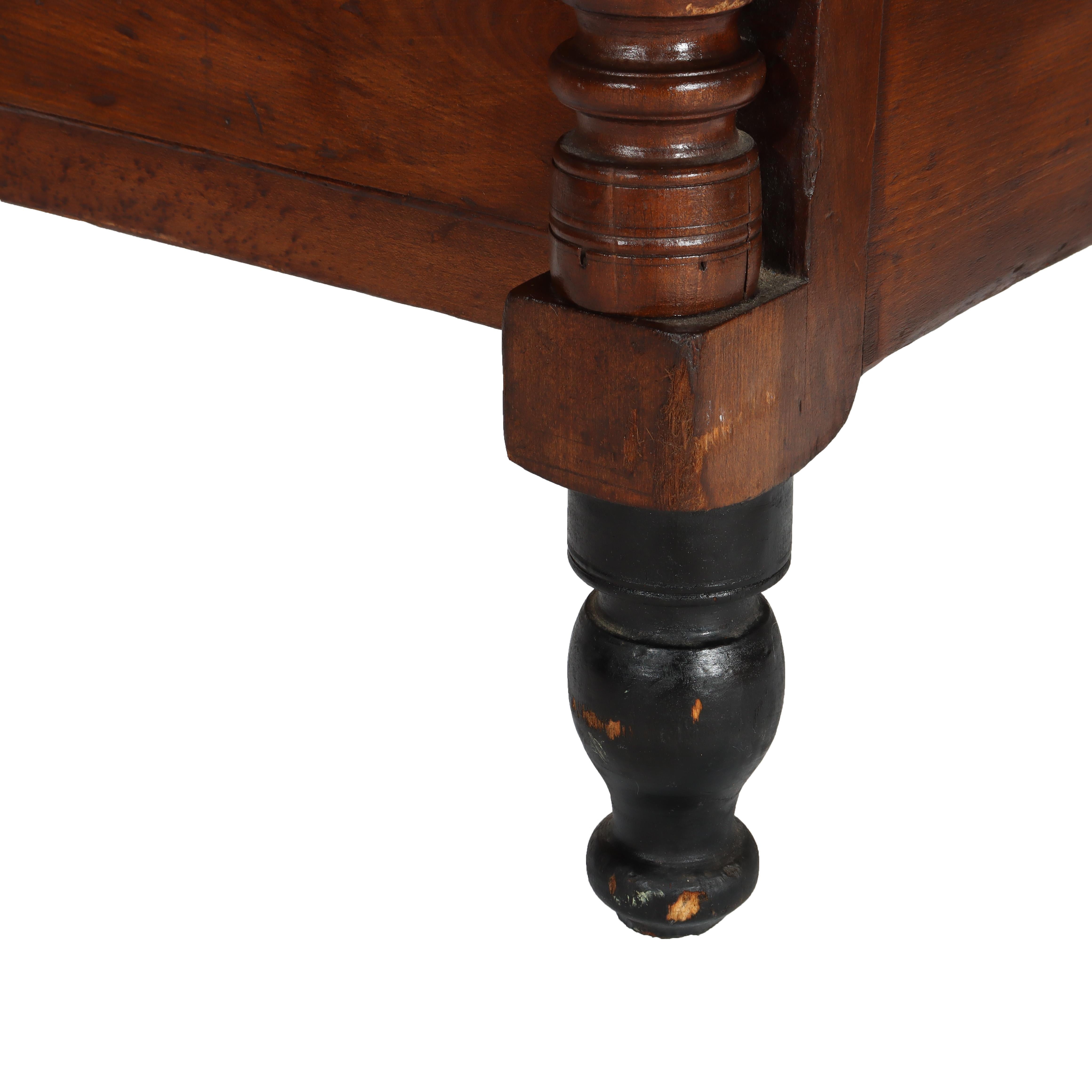 19th Century American Empire Cherry & Tiger Maple Gentlemen’s Chest C1840 For Sale