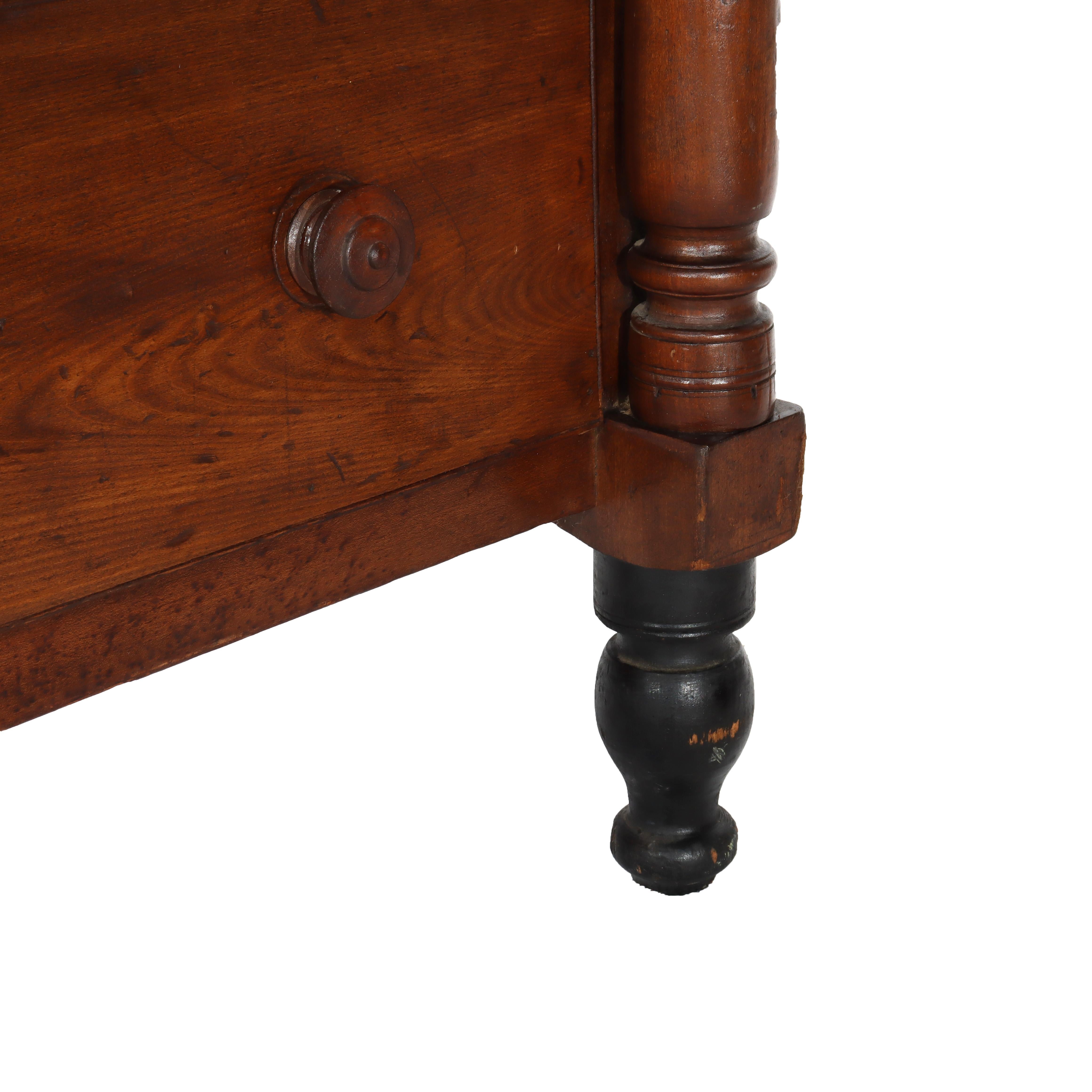 American Empire Cherry & Tiger Maple Gentlemen’s Chest C1840 For Sale 2
