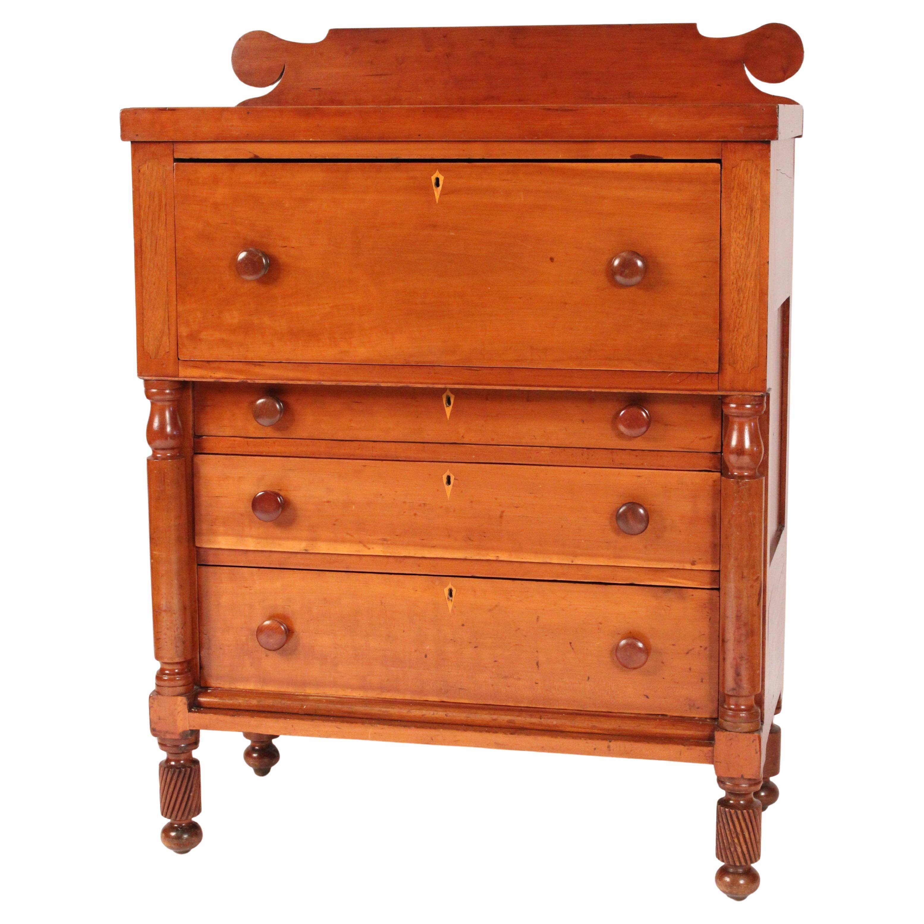 American Empire Cherry Wood Chest of Drawers