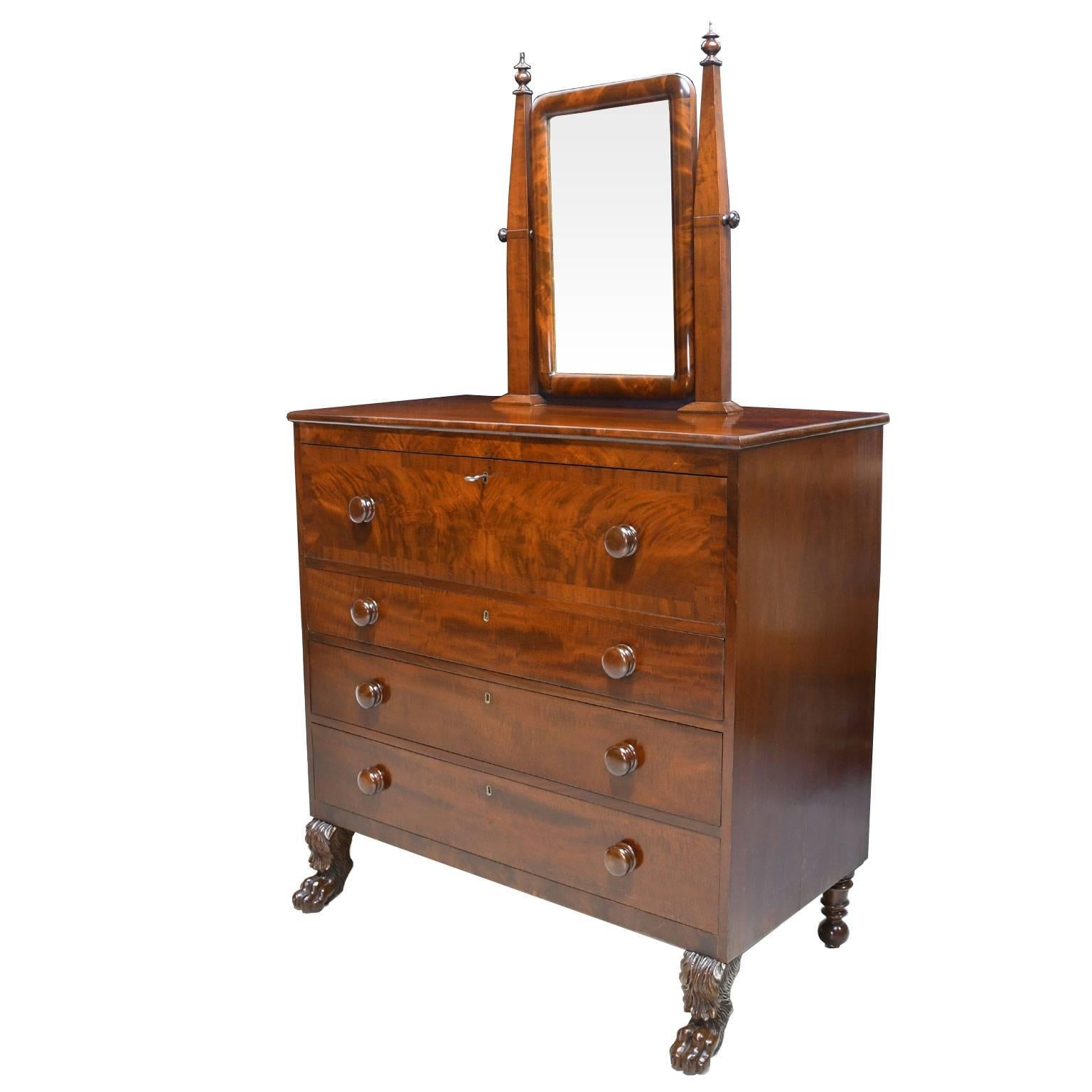 chest of drawers with mirror
