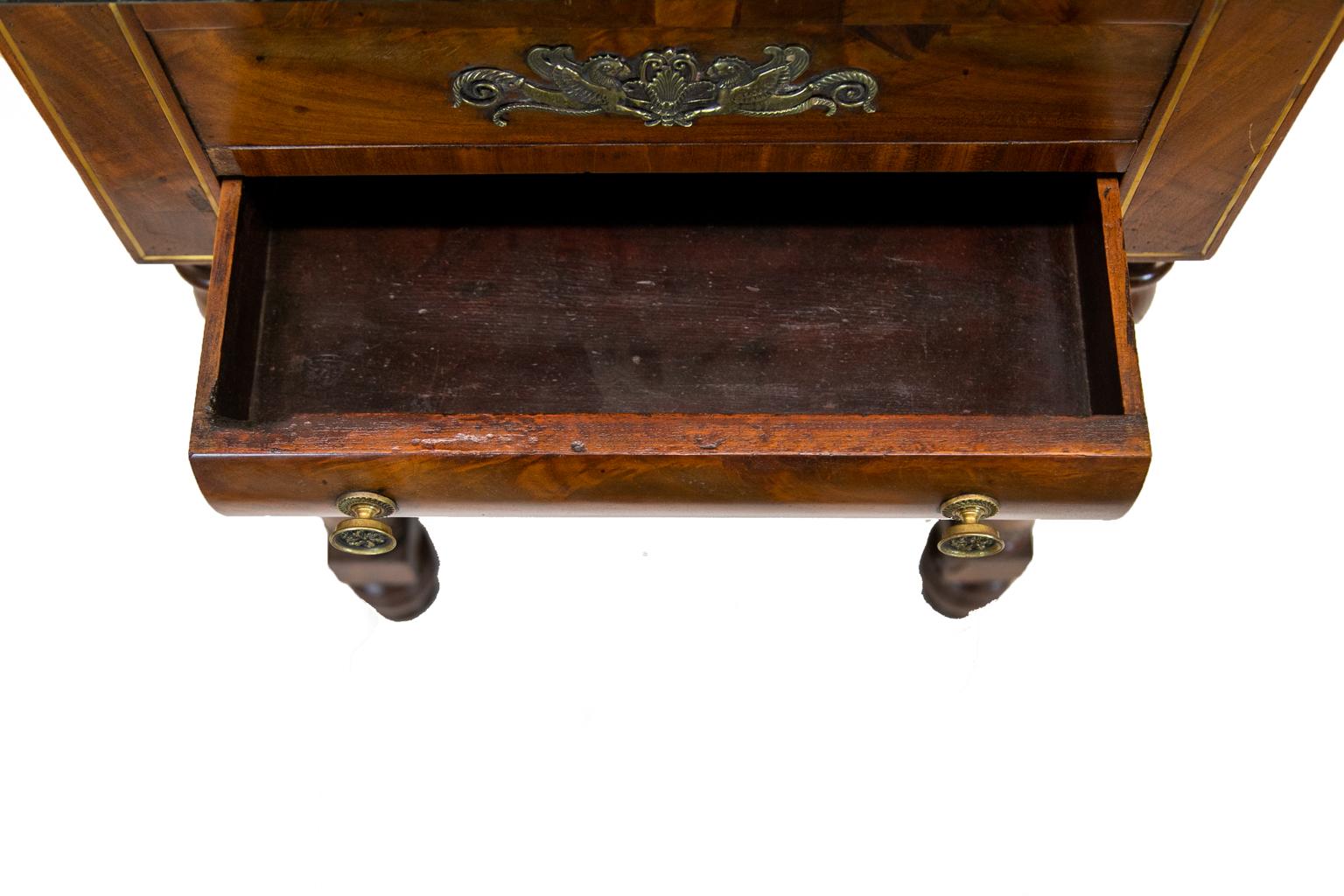 Early 19th Century American Empire Console Cabinet For Sale