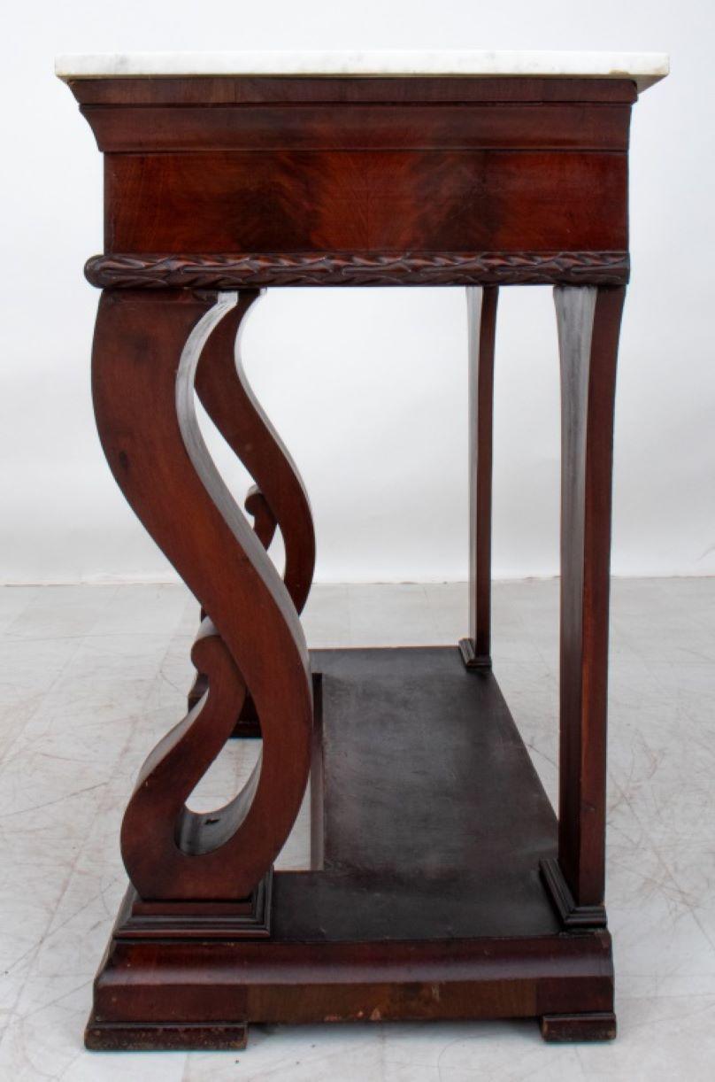 American Empire Console, Likely New York, 1850s For Sale 1
