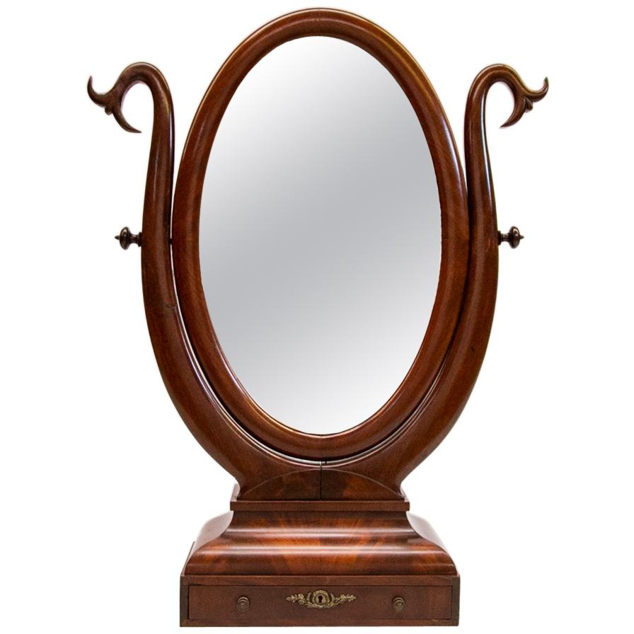 American Empire Dressing Mirror For Sale