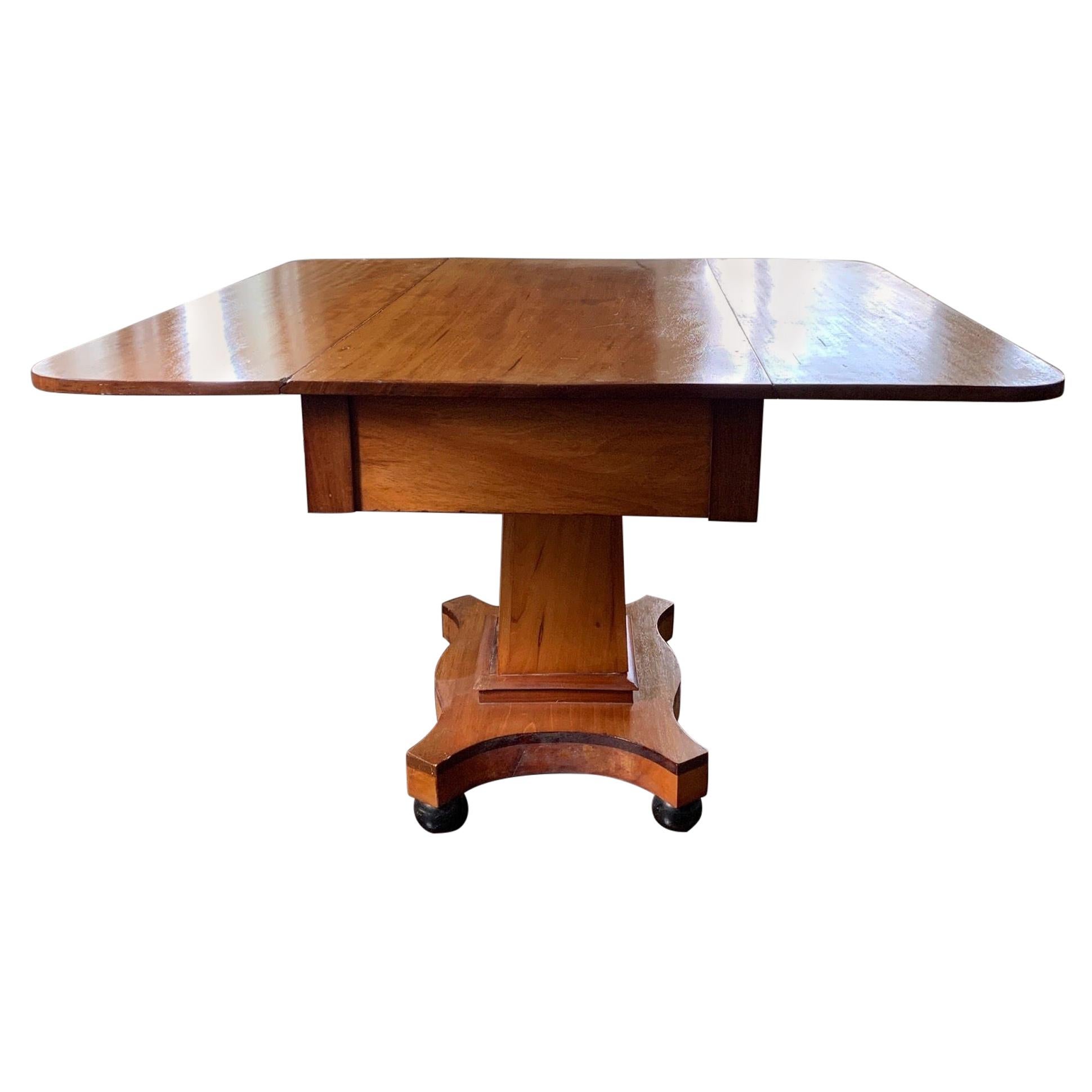 American Empire Drop Leaf Table, c. 1880 by S. K. Pierce & Son, Co. For Sale