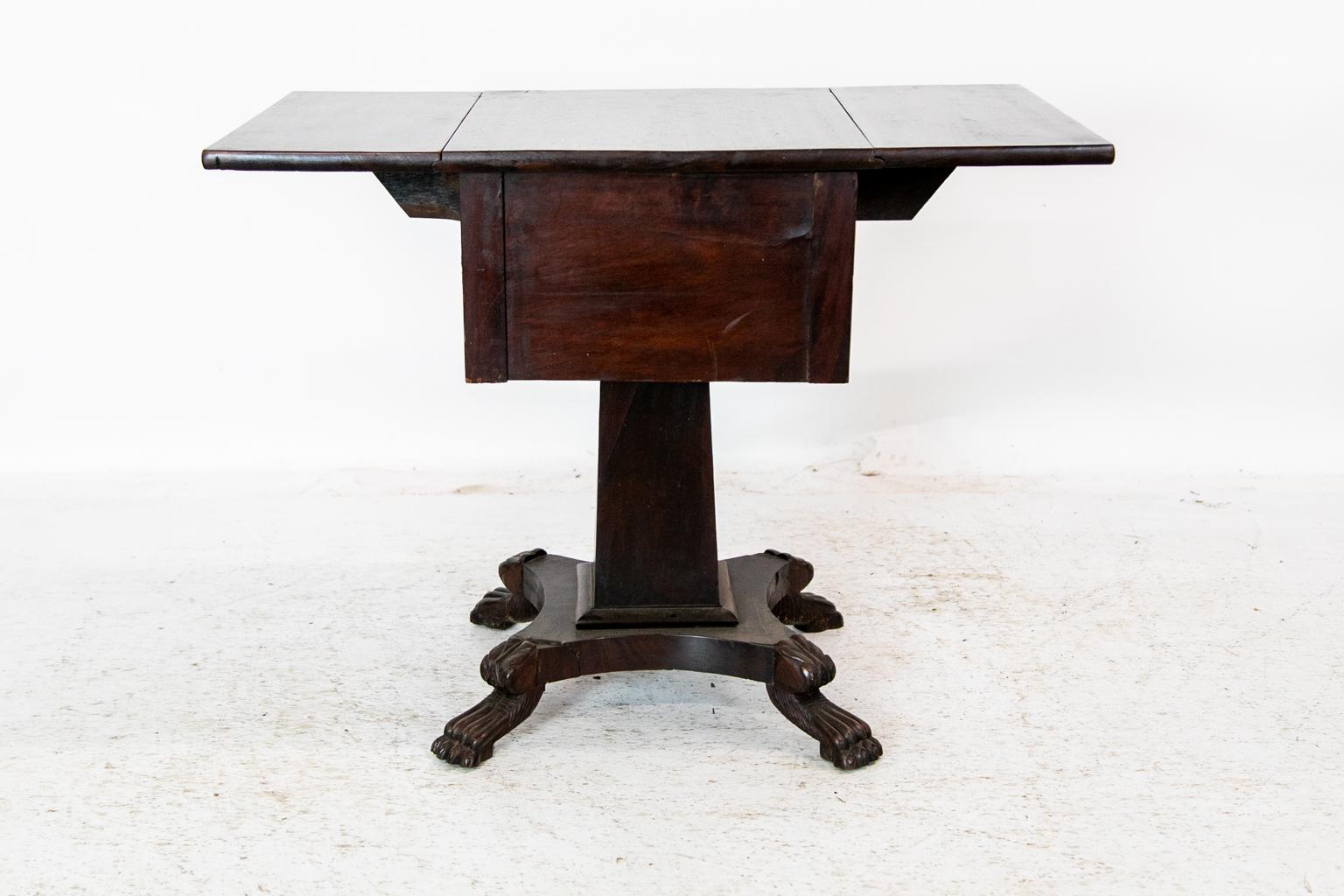 American Empire Drop-Leaf Table For Sale 1