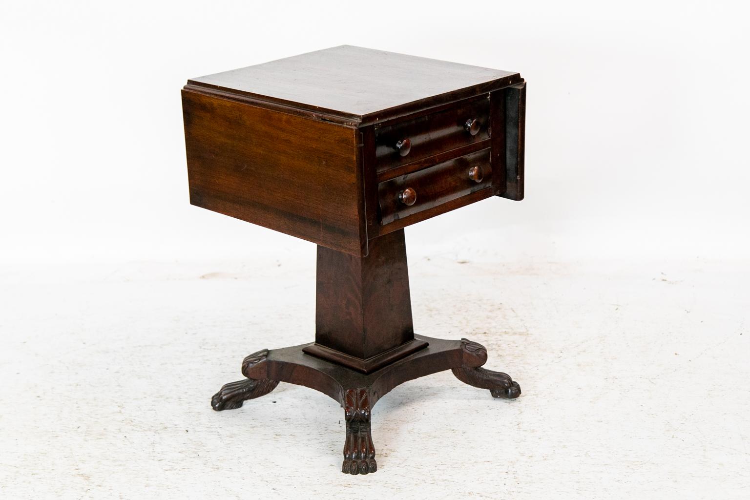 American Empire Drop-Leaf Table For Sale 2