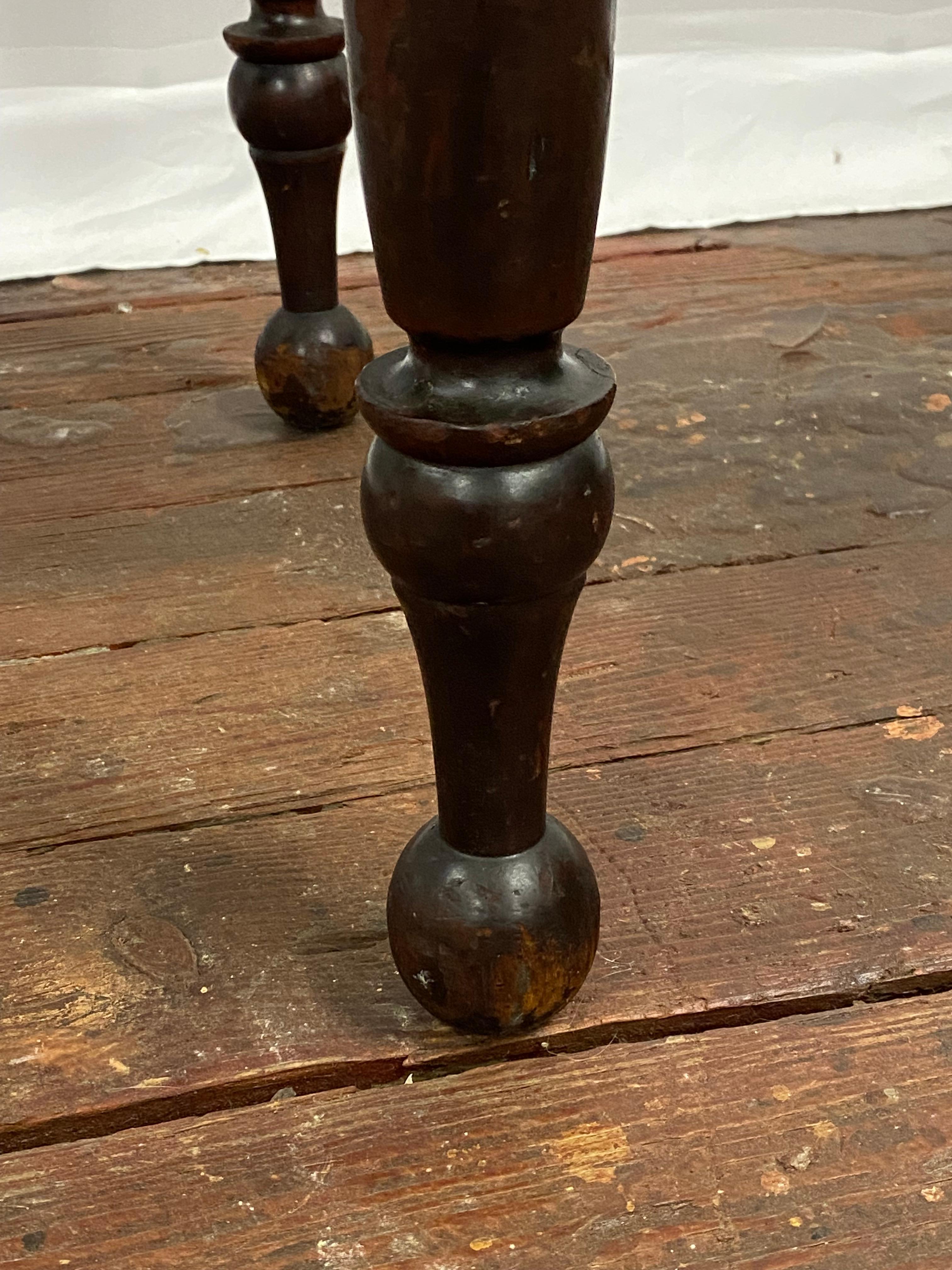 American Empire Flip Top Mahogany Gate Leg Console Table For Sale 6