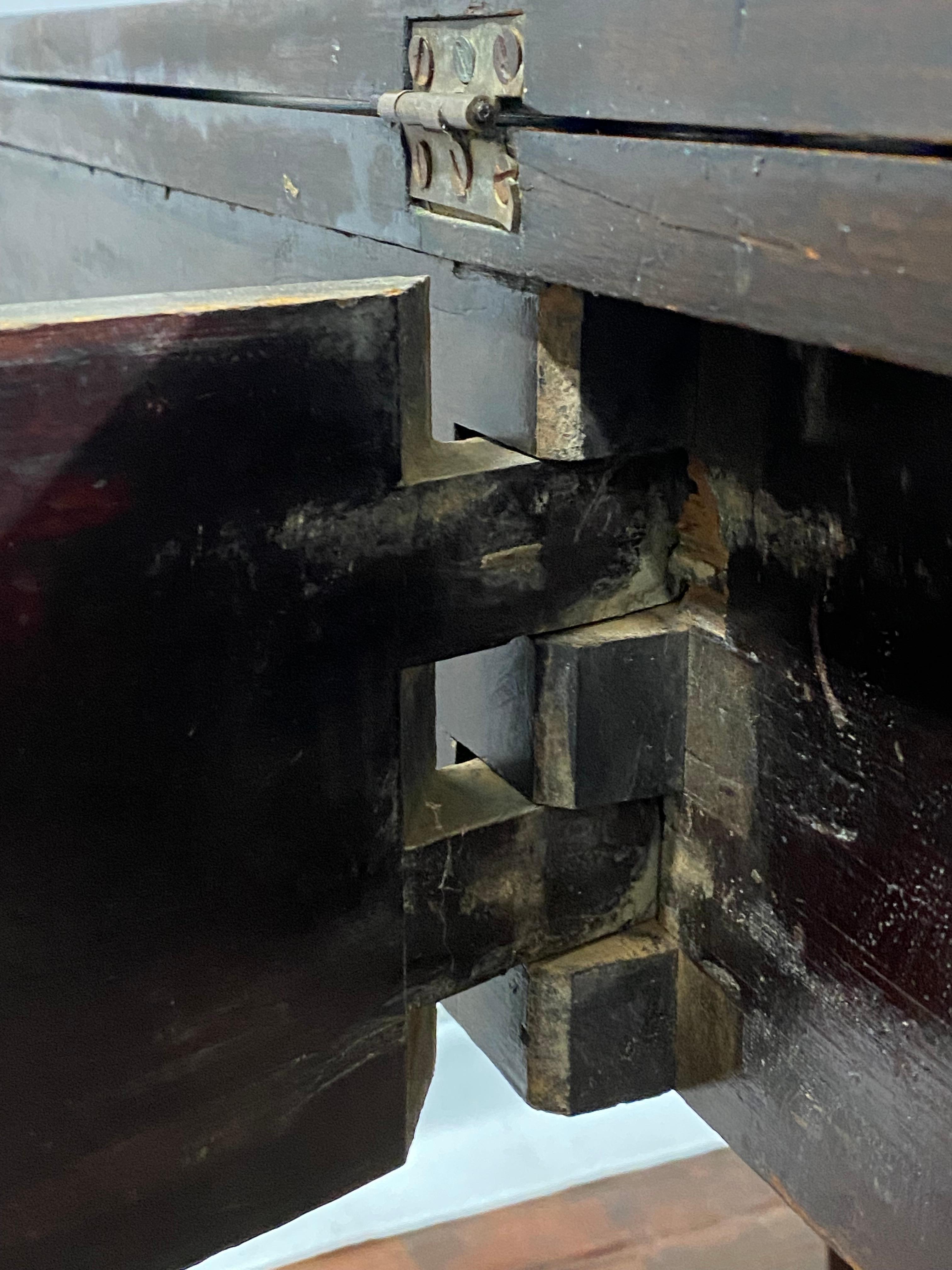 American Empire Flip Top Mahogany Gate Leg Console Table For Sale 10