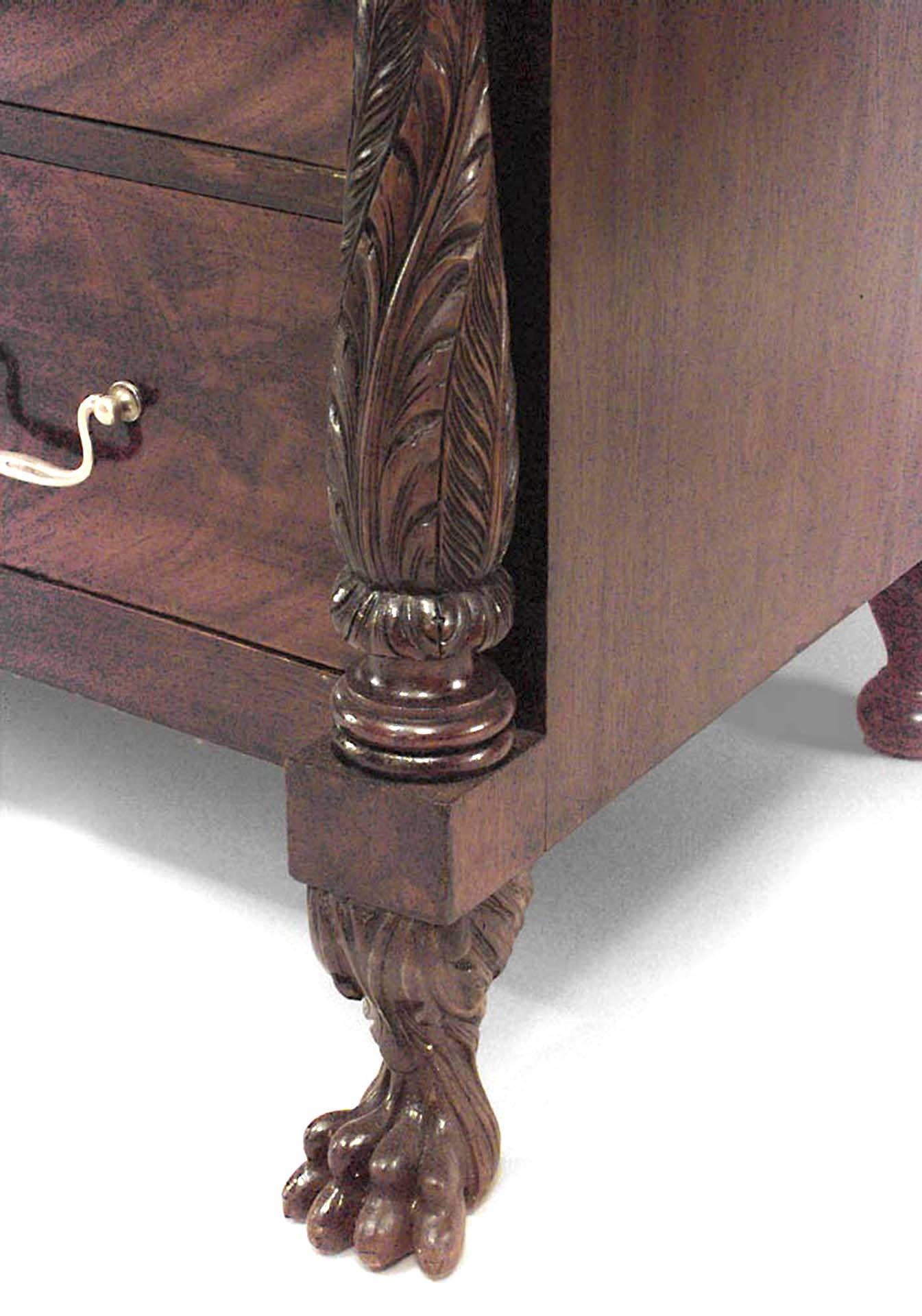 19th Century American Empire Mahogany Dresser For Sale