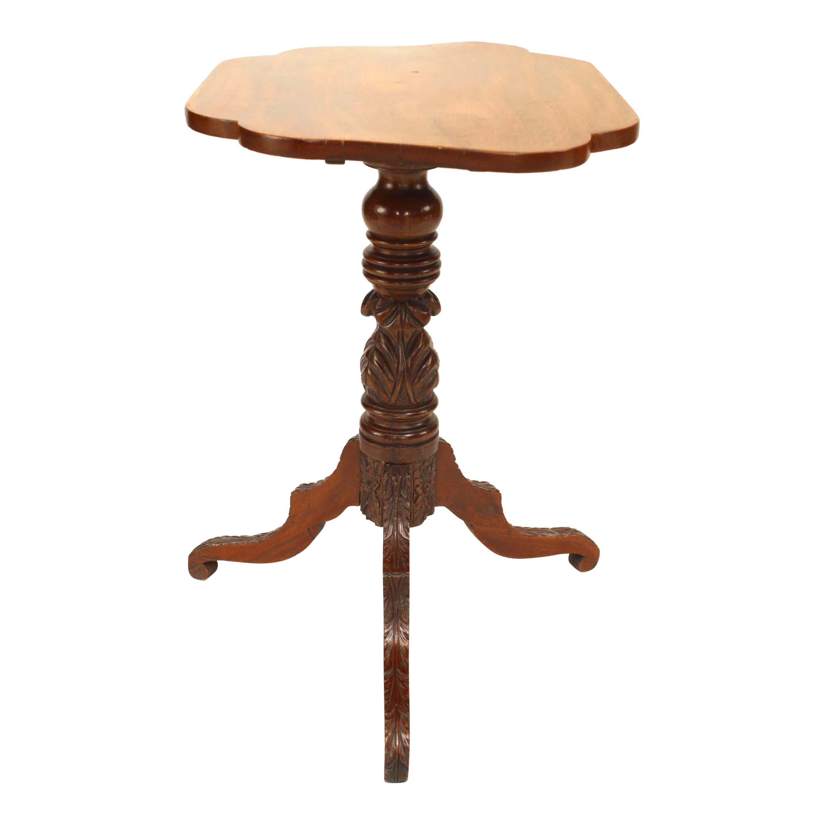 American Empire Mahogany End Table