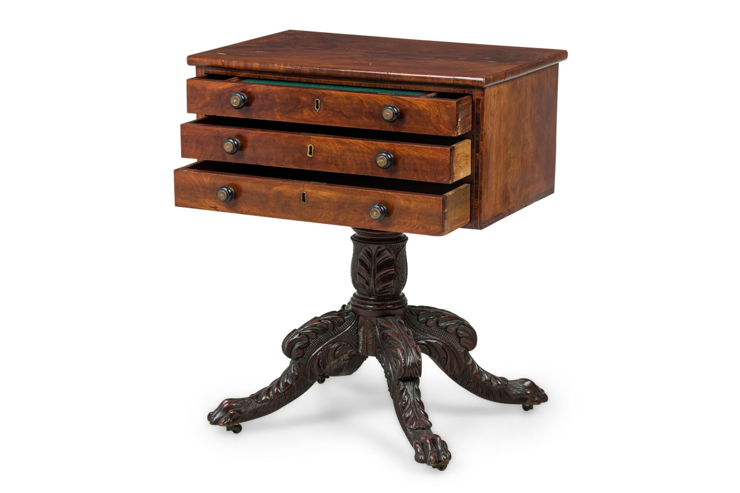North American American Empire mahogany Side Table by Duncan Phyfe For Sale