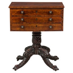 Antique American Empire mahogany Side Table by Duncan Phyfe