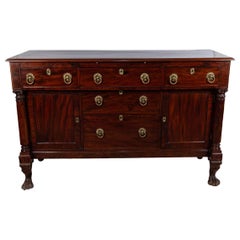 American Empire Mahogany Sideboard American Empire Mahogany Sideboard