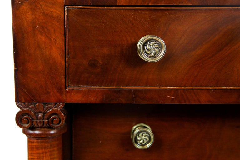 American Empire Marble Top Chest For Sale at 1stDibs