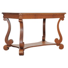 American Empire Oak Library Table from "And Just Like That…"