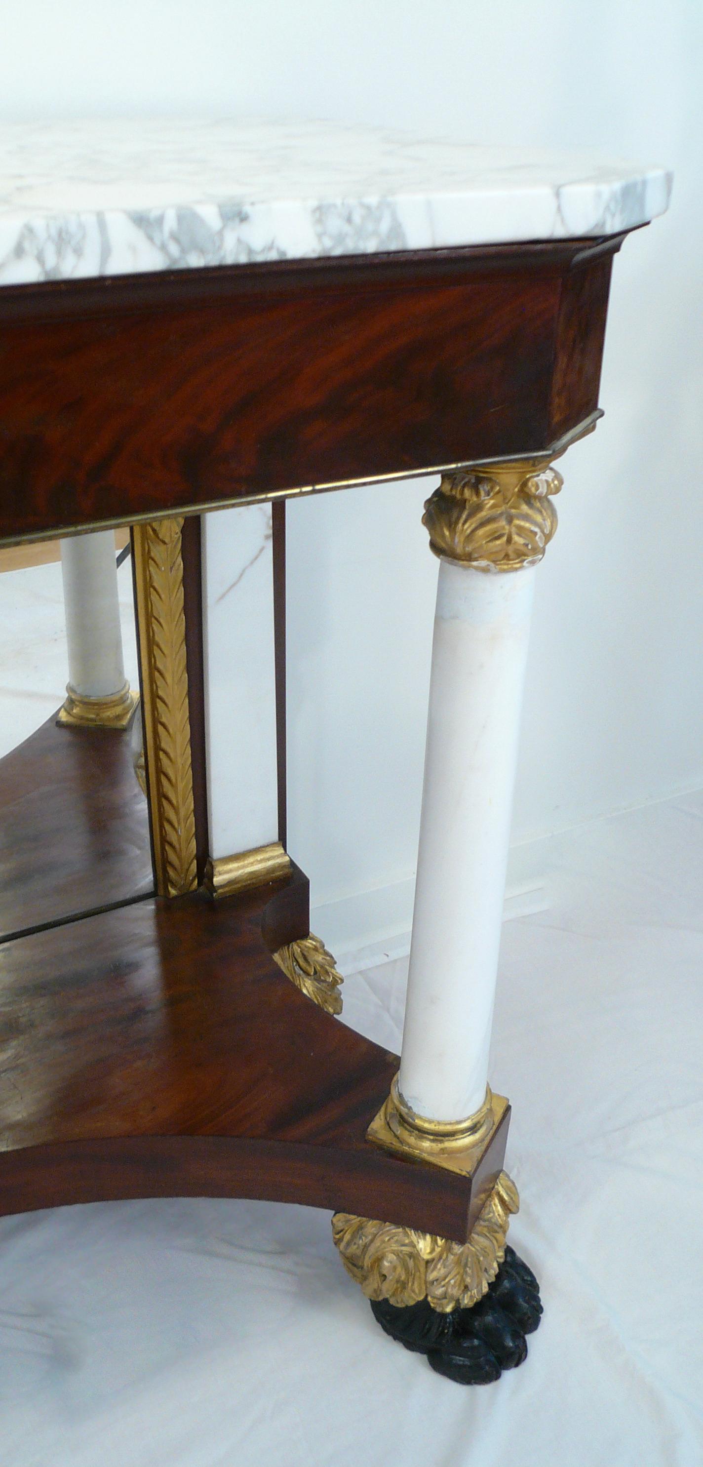 American Classical American Empire or Classical Pier Table, New York