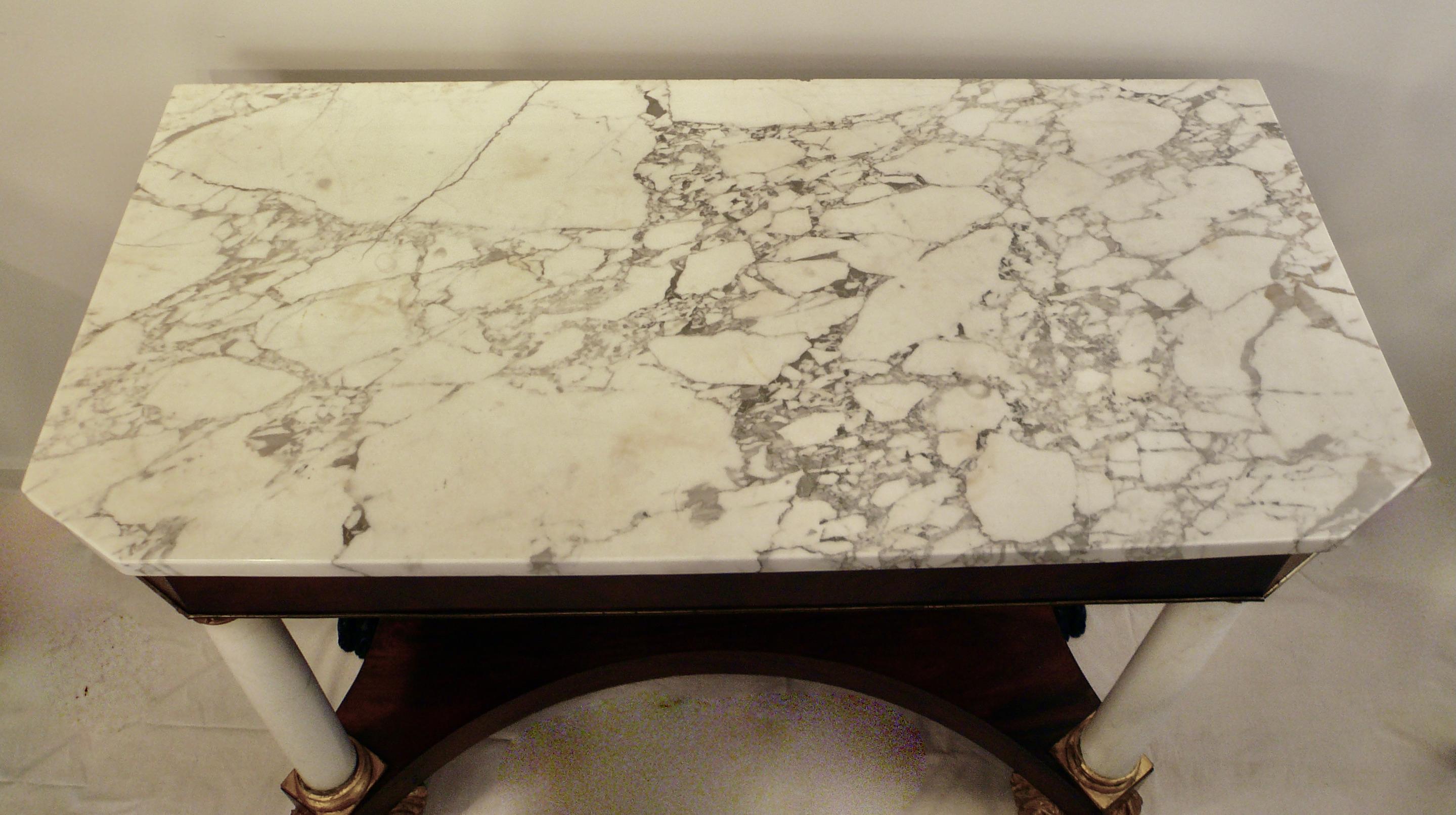 American Empire or Classical Pier Table, New York 1
