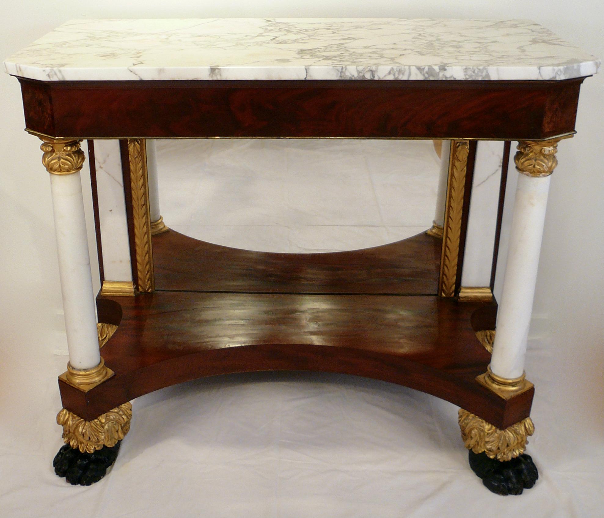 American Empire or Classical Pier Table, New York 2