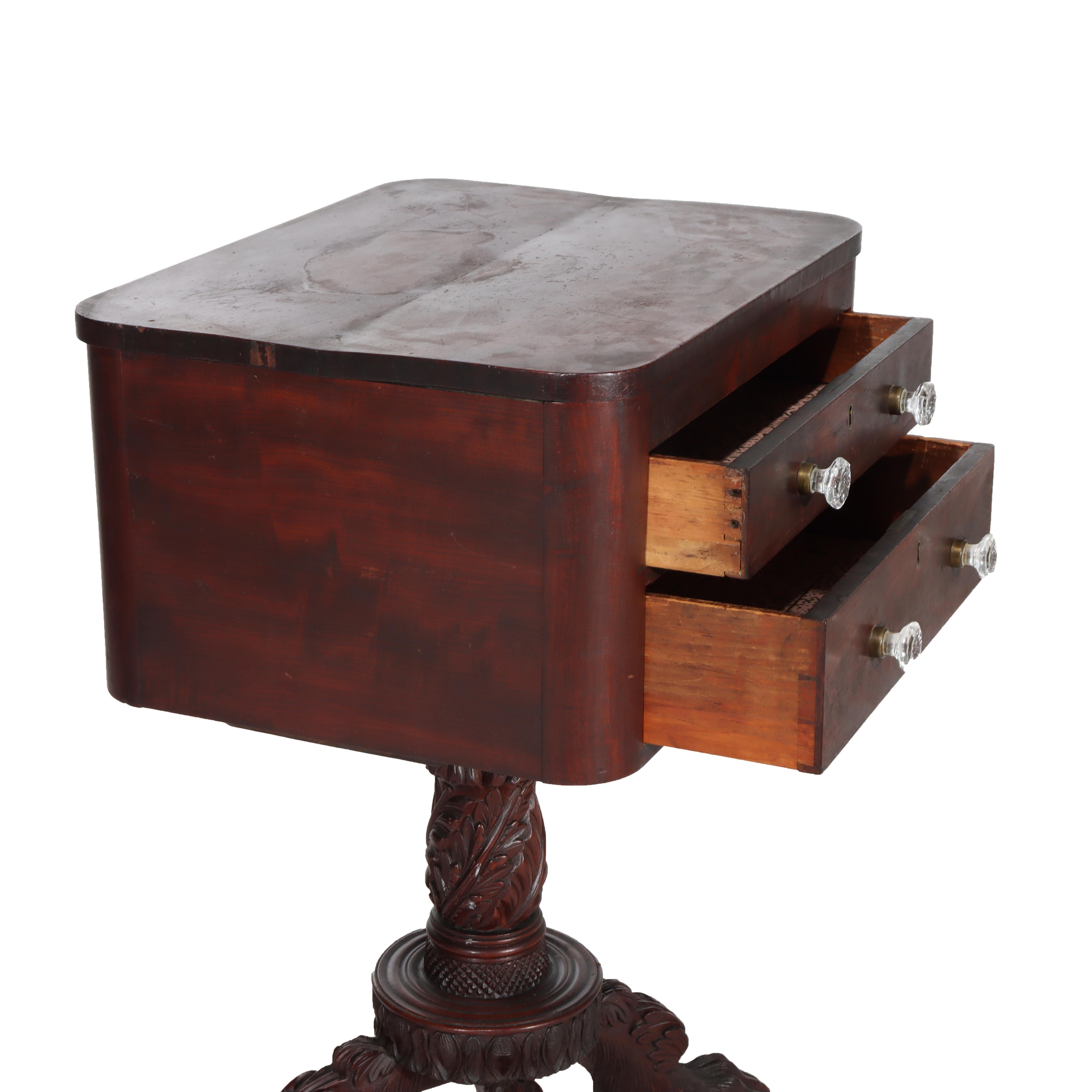 Support de travail en acajou pour Quervelle School de l'Empire américain C1840
Mesures - 31 