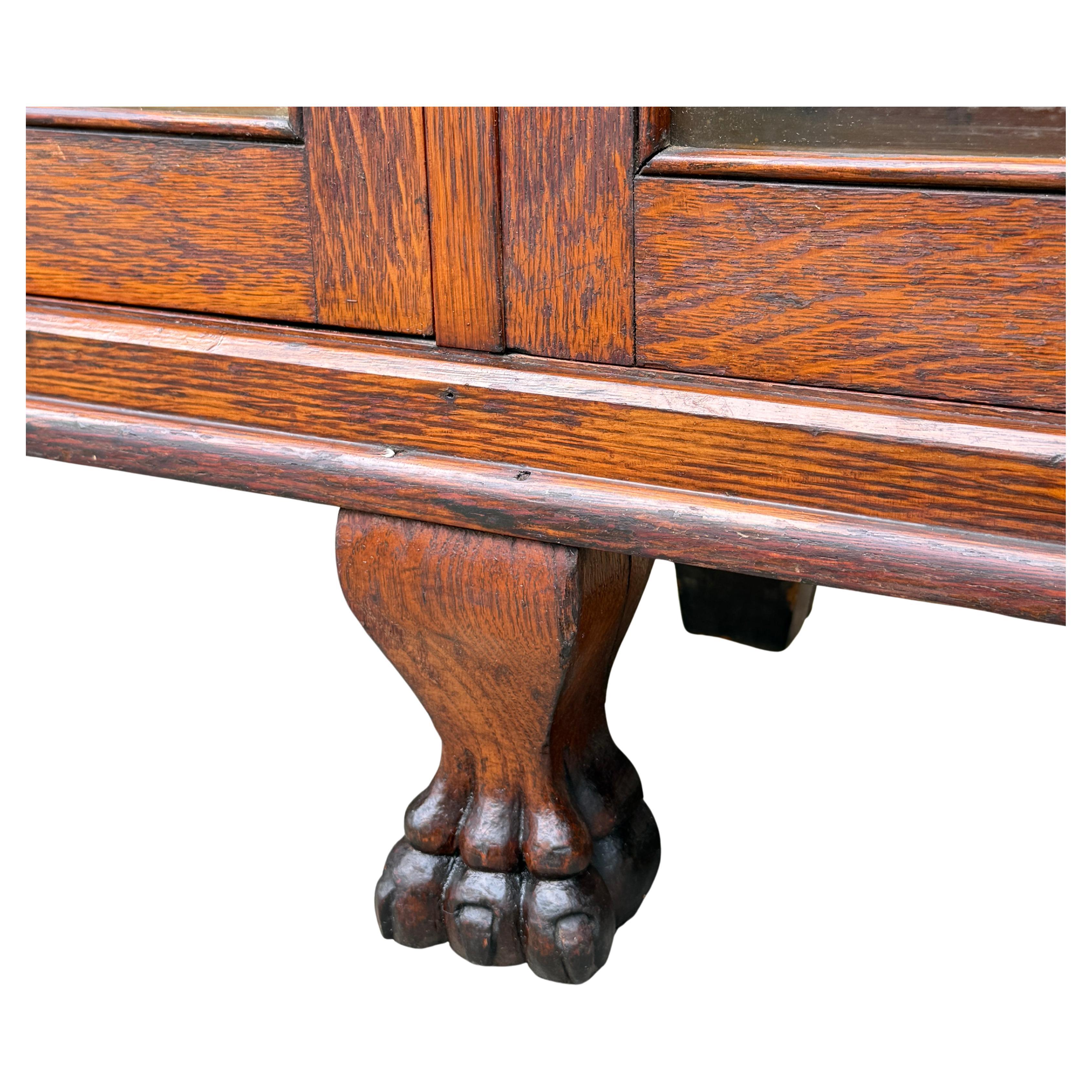 Libreria tripla/vetrina in stile Impero e Arti e Mestieri americani in vendita 3