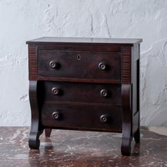 American Empire Salesman Sample Chest of Drawers