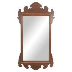 American Empire Shaped Mahogany Wall Mirror