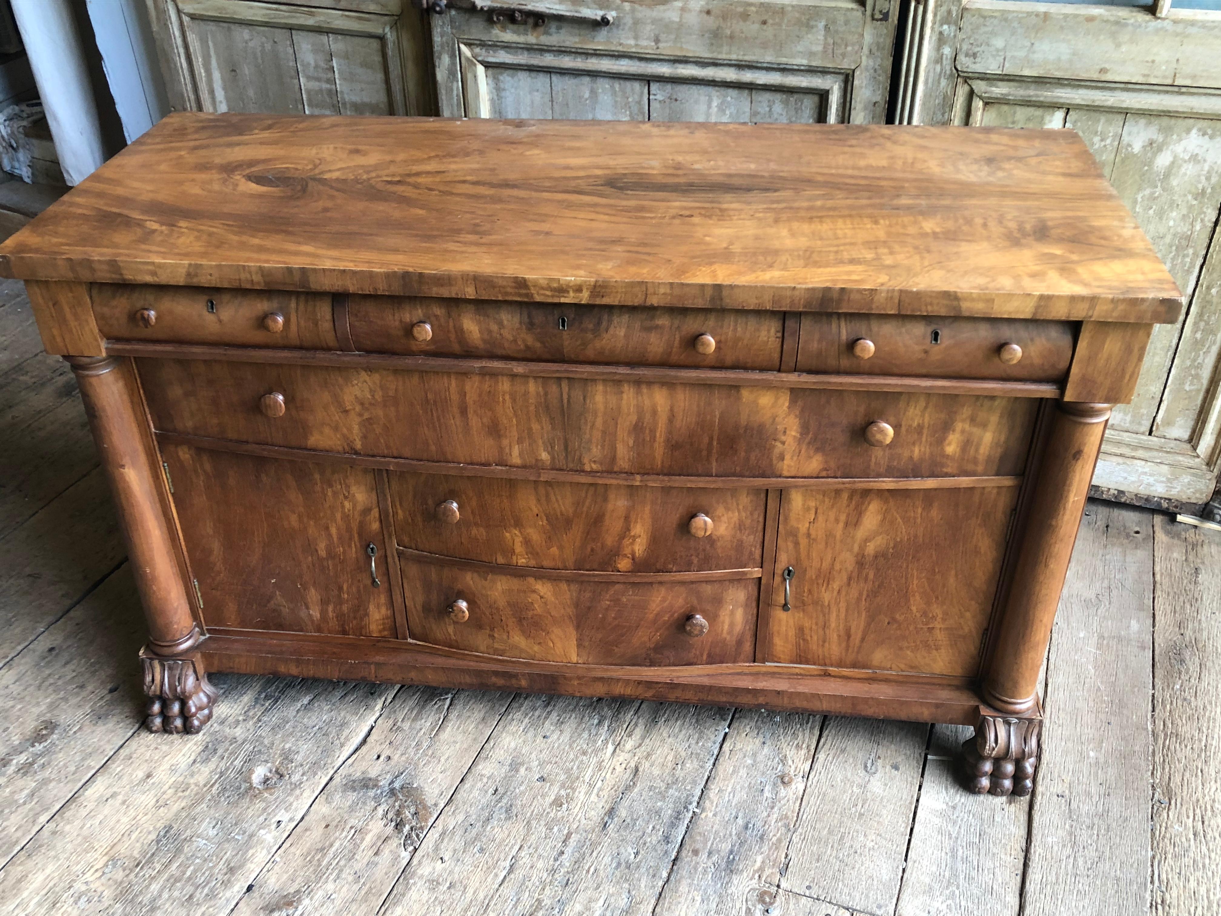American Empire Sideboard, circa 1870 In Good Condition In Doylestown, PA