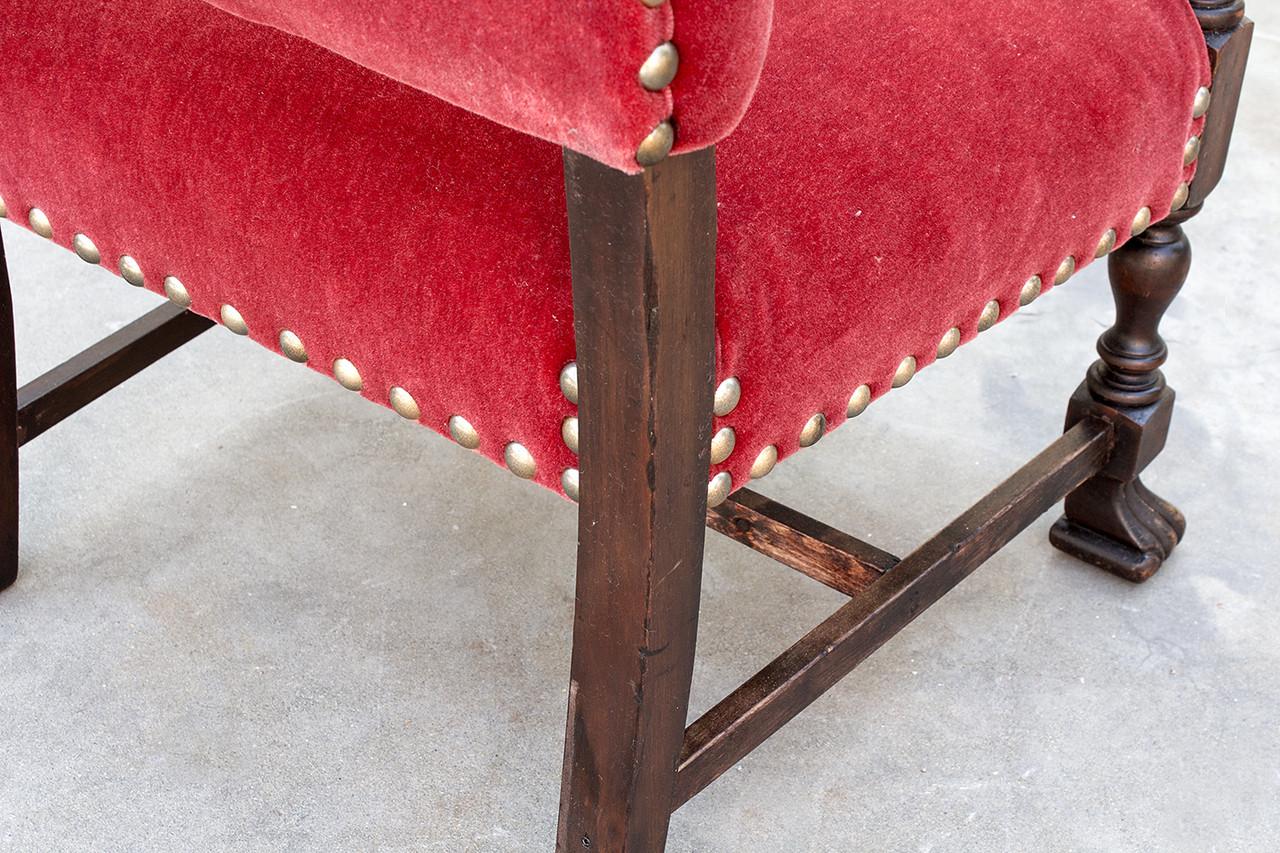 American Empire Style Armchair in Mahogany, c.1890 For Sale 1