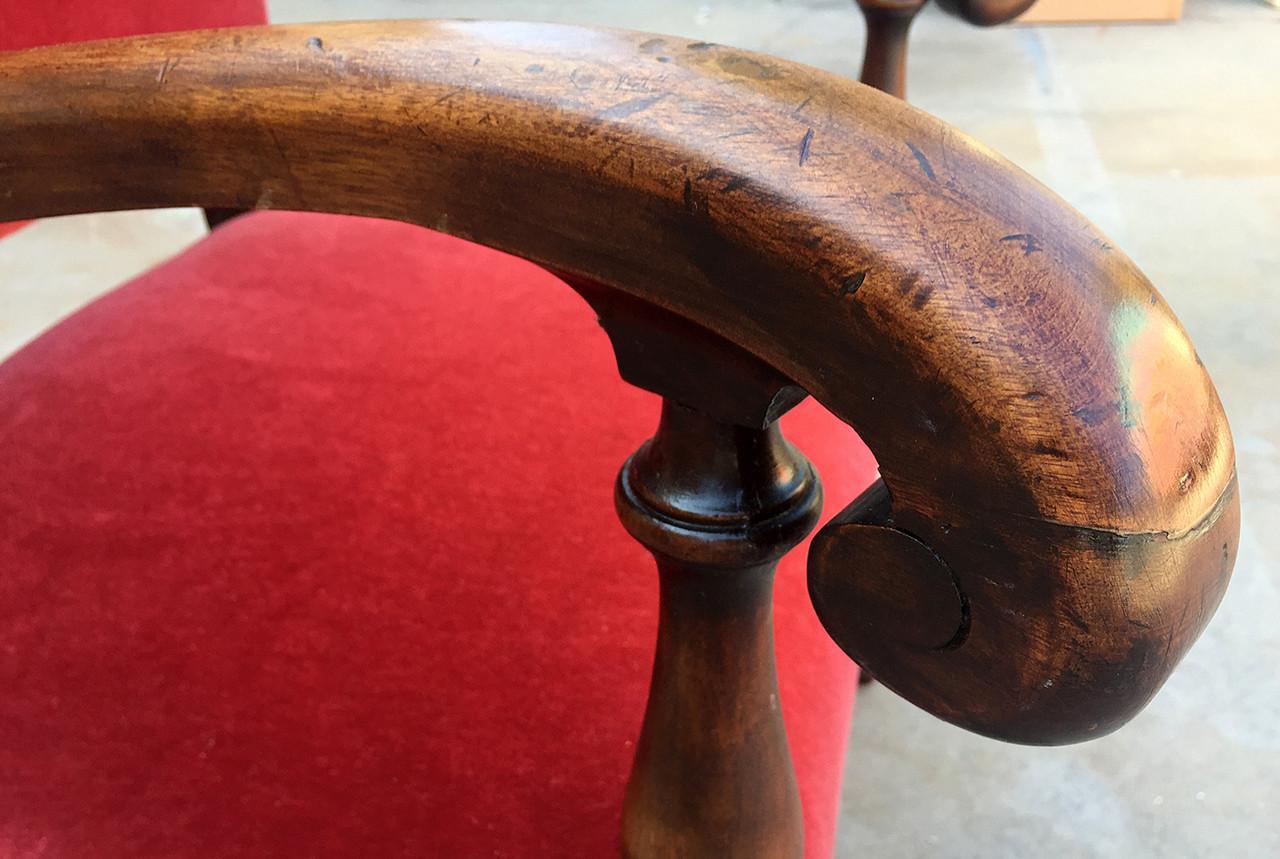 American Empire Style Armchair in Mahogany, c.1890 For Sale 3